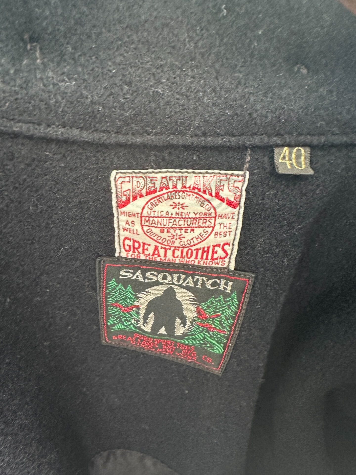 Freewheelers Black Wool Multi-Pocket Windbreaker Jacket Size US XXS / EU 40 - 8 Thumbnail