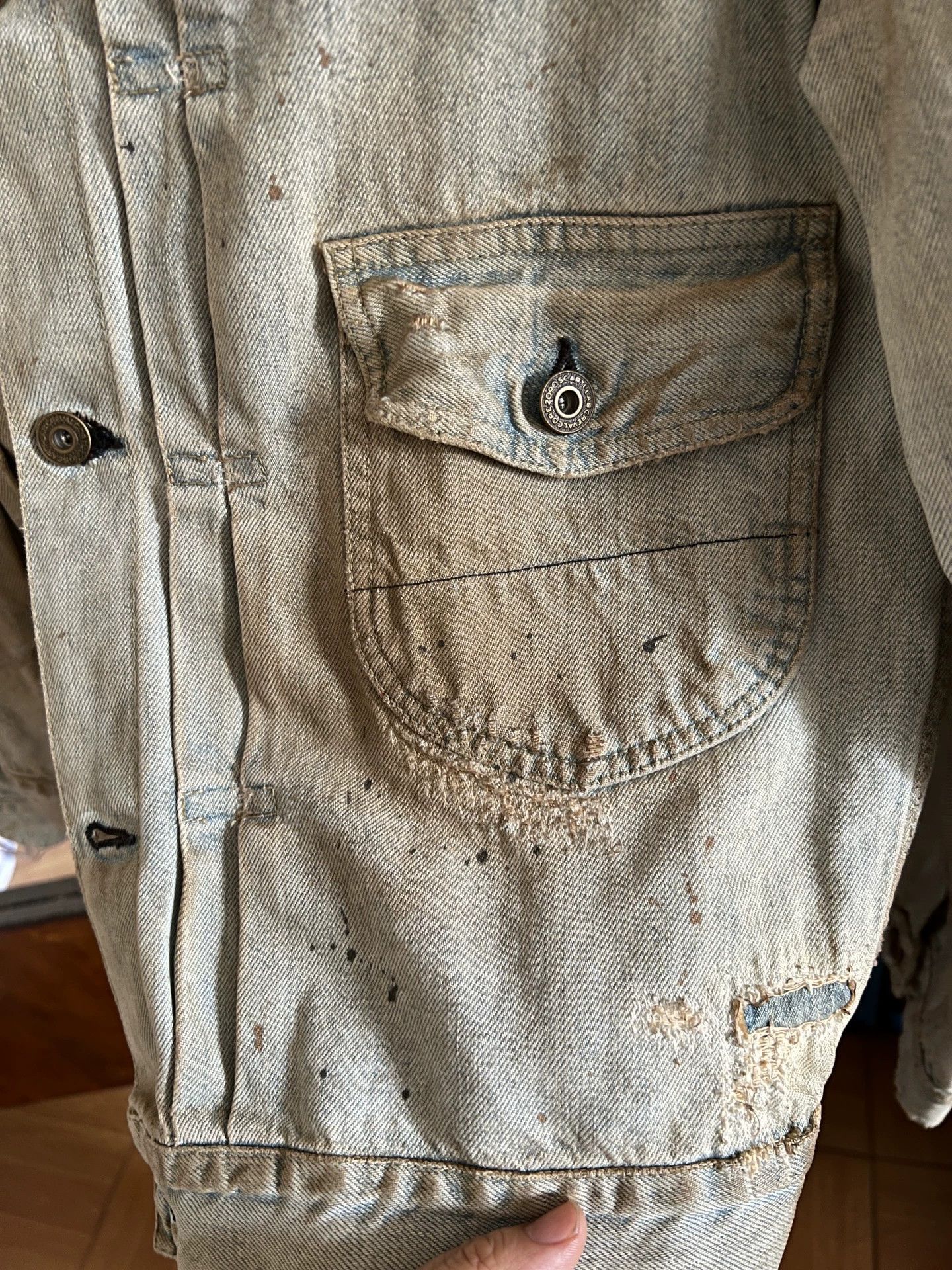 Scarti-Lab Scarti Lab Designer Jean Jacket Size US M / EU 48-50 / 2 - 3 Thumbnail
