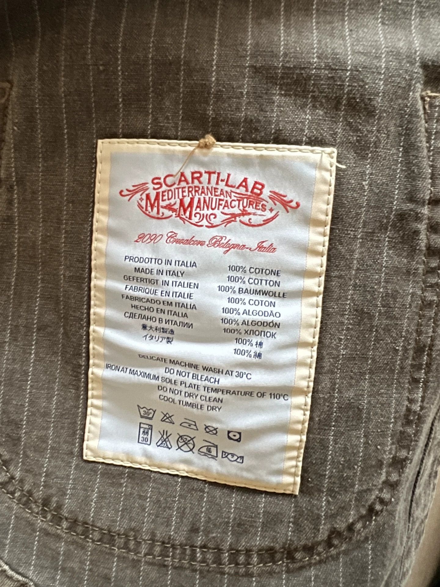 Scarti-Lab Vintage Brown Striped Wabash Jacket Size US S / EU 44-46 / 1 - 5 Thumbnail