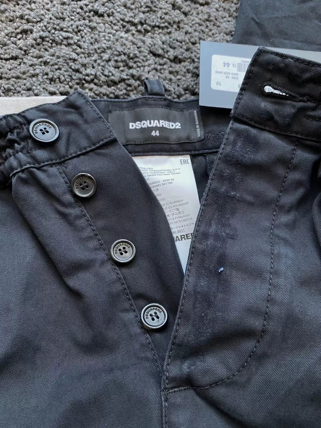 Dsquared2 Dsquared2 Black Casual Pants for Men Size US 28 / EU 44 - 3 Thumbnail