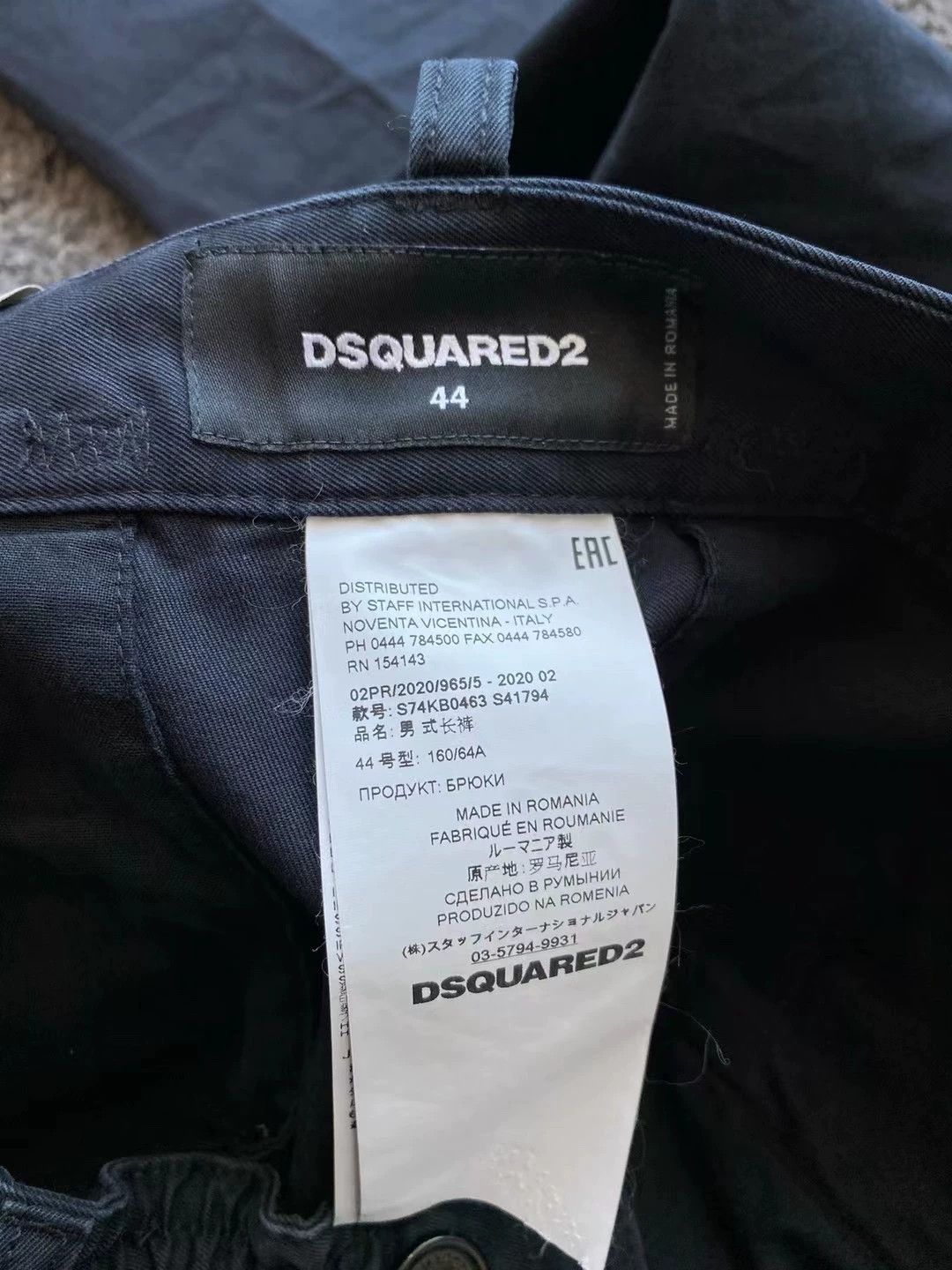 Dsquared2 New Dsquared2 Black Casual Pants 2020 Size US 26 / EU 42 - 7 Thumbnail