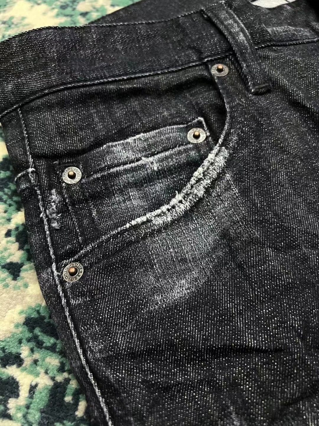 Dsquared2 Dsquared2 Black Gray Skinny Jeans Size US 28 / EU 44 - 4 Thumbnail