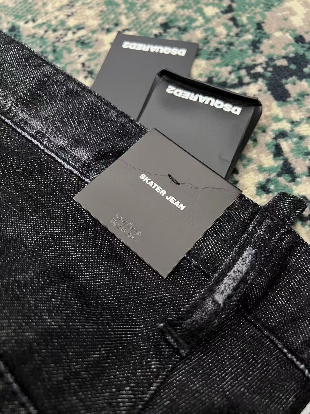 Dsquared2 Dsquared2 Black Gray Skinny Jeans Size US 28 / EU 44 - 6 Thumbnail