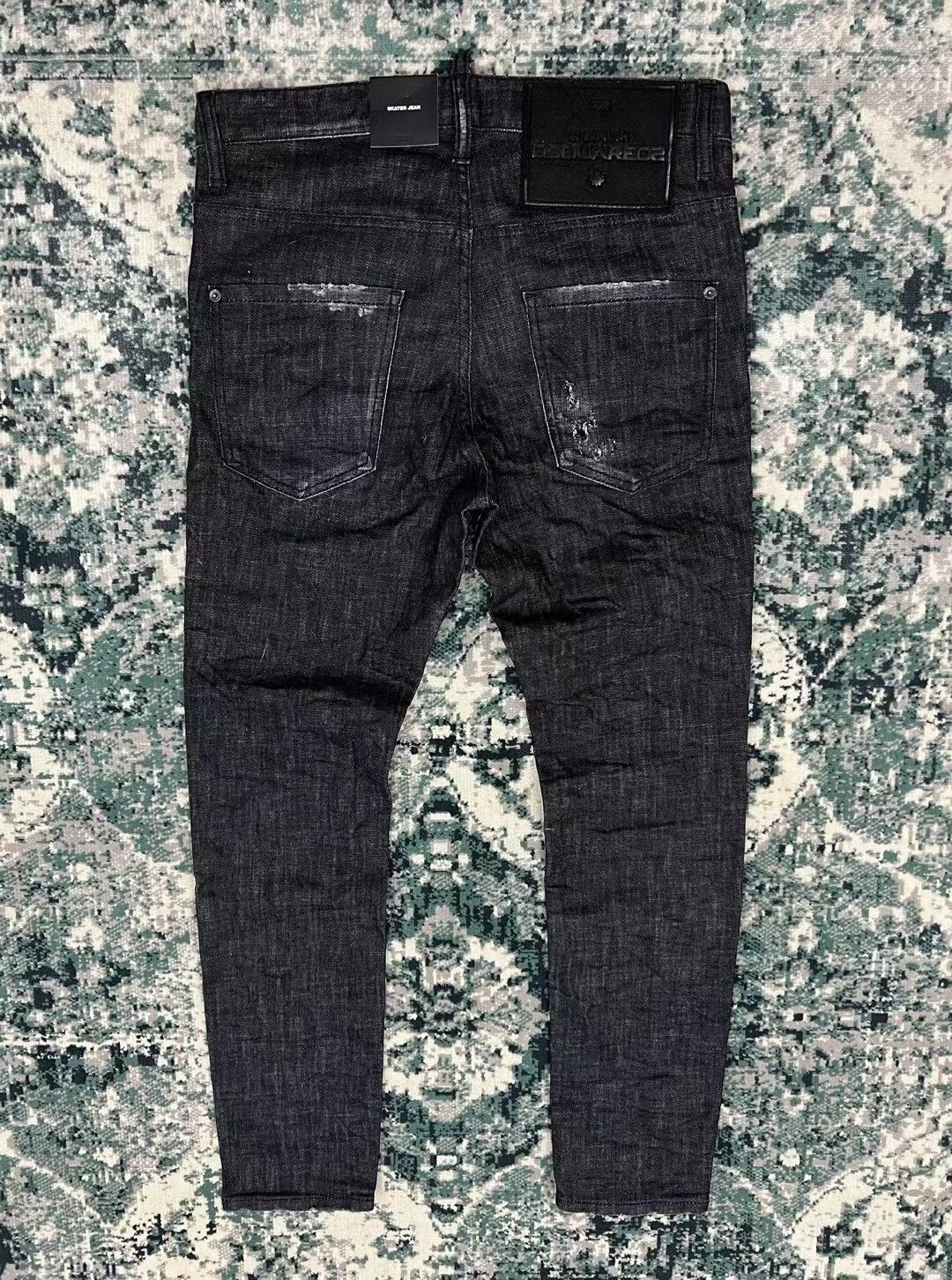 Dsquared2 Dsquared2 Black Gray Skinny Jeans Size US 28 / EU 44 - 2 Thumbnail