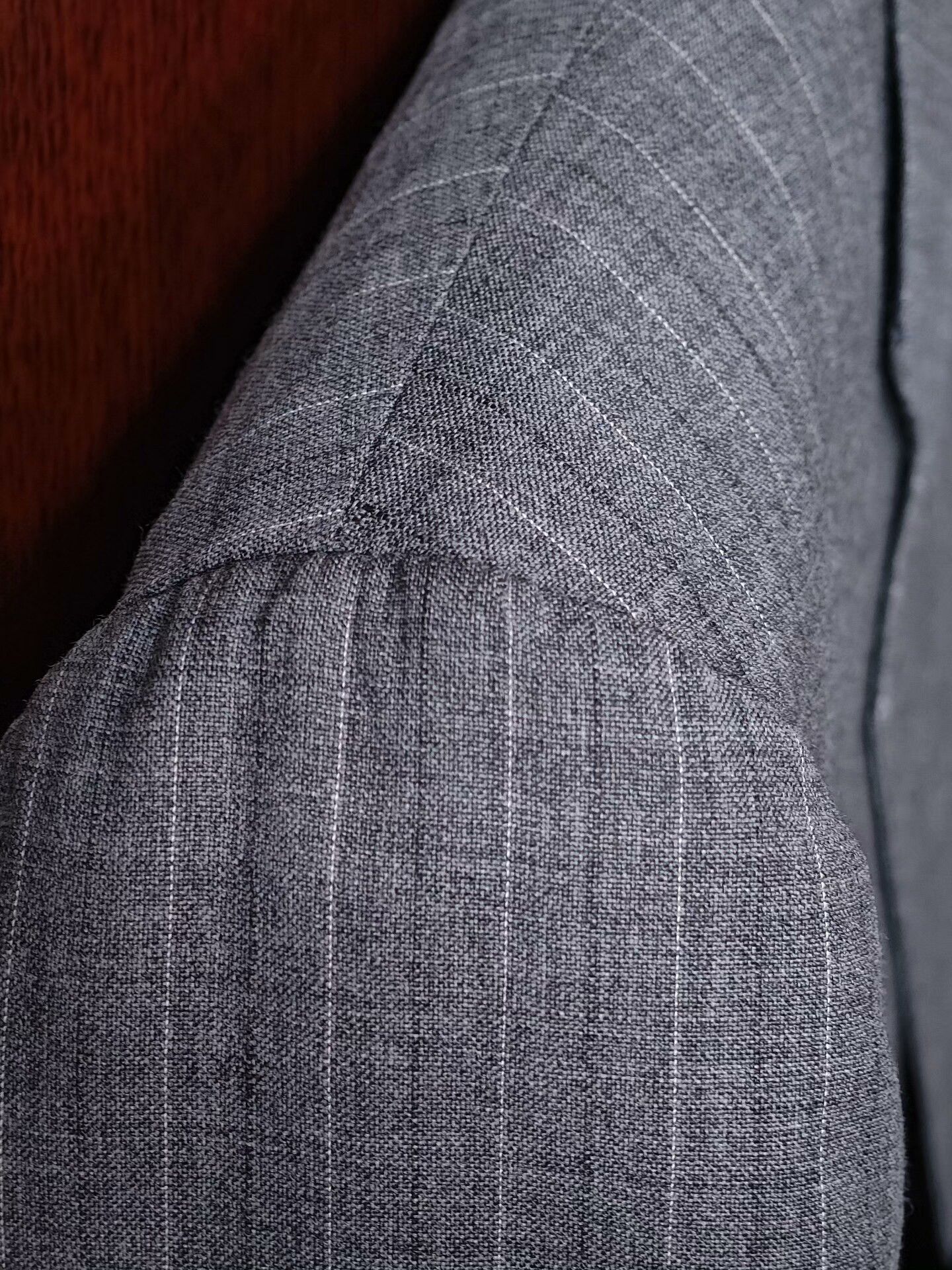 SCABAL Custom Scabal Gray Stripe Suit Jacket Size US M / EU 48-50 / 2 - 3 Thumbnail