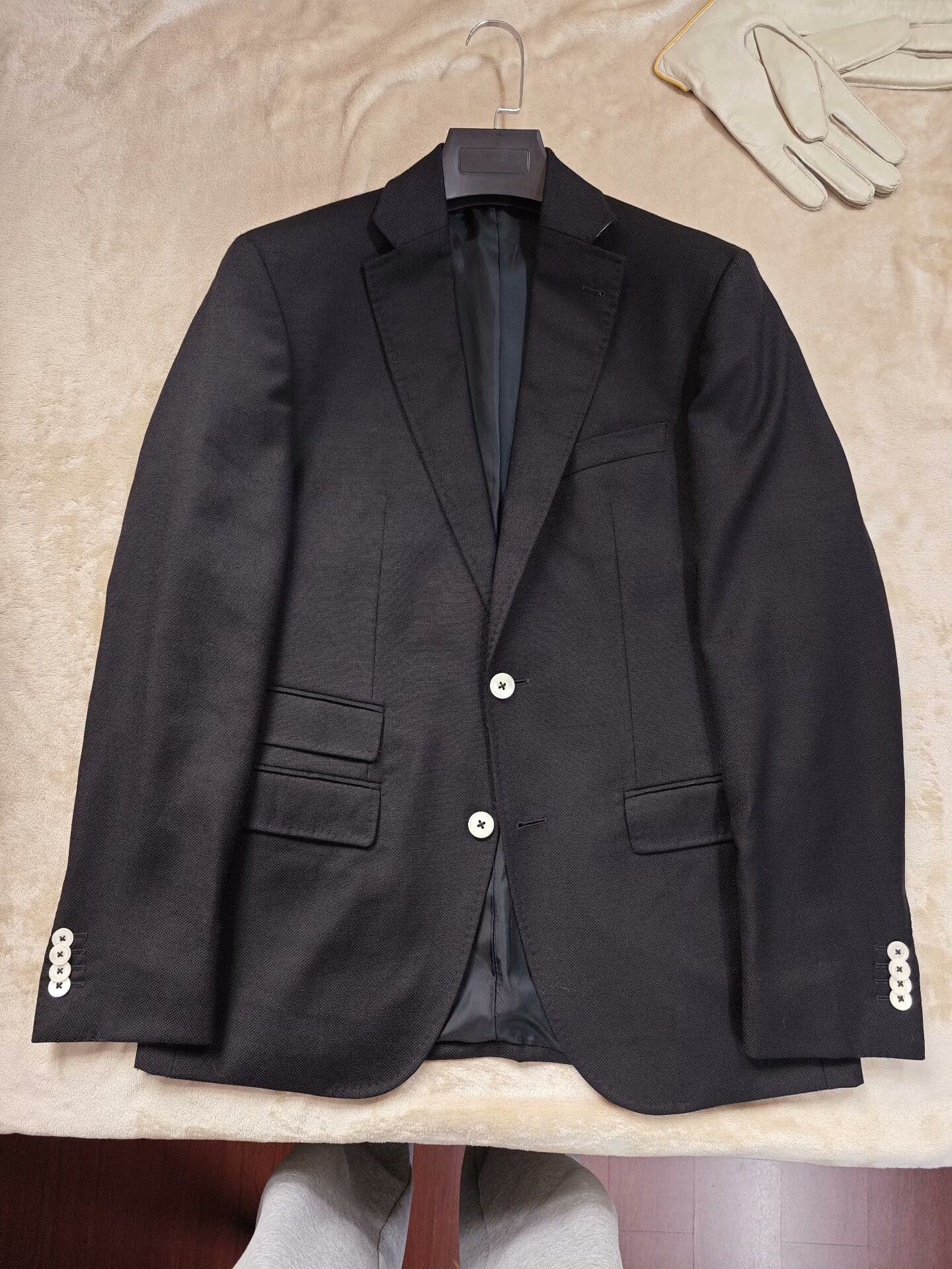 Baldessarini Baldessarini Black Wool Suit Jacket Size US S / EU 44-46 / 1 - 5 Thumbnail