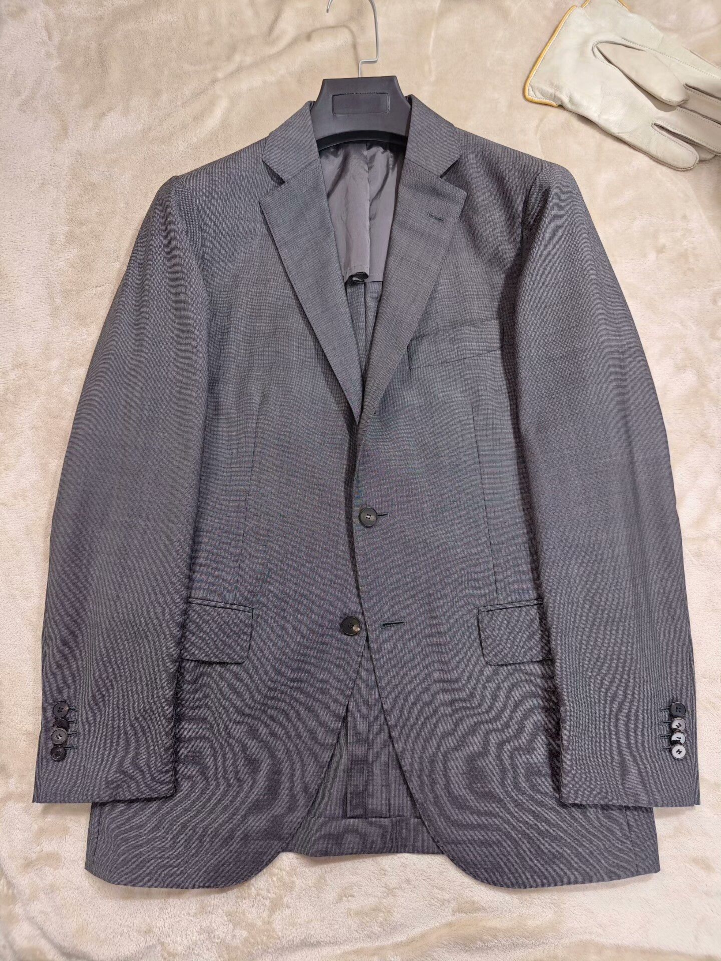 Loro Piana Italian Loro Piana Gray Wool Suit Size US S / EU 44-46 / 1 - 4 Thumbnail