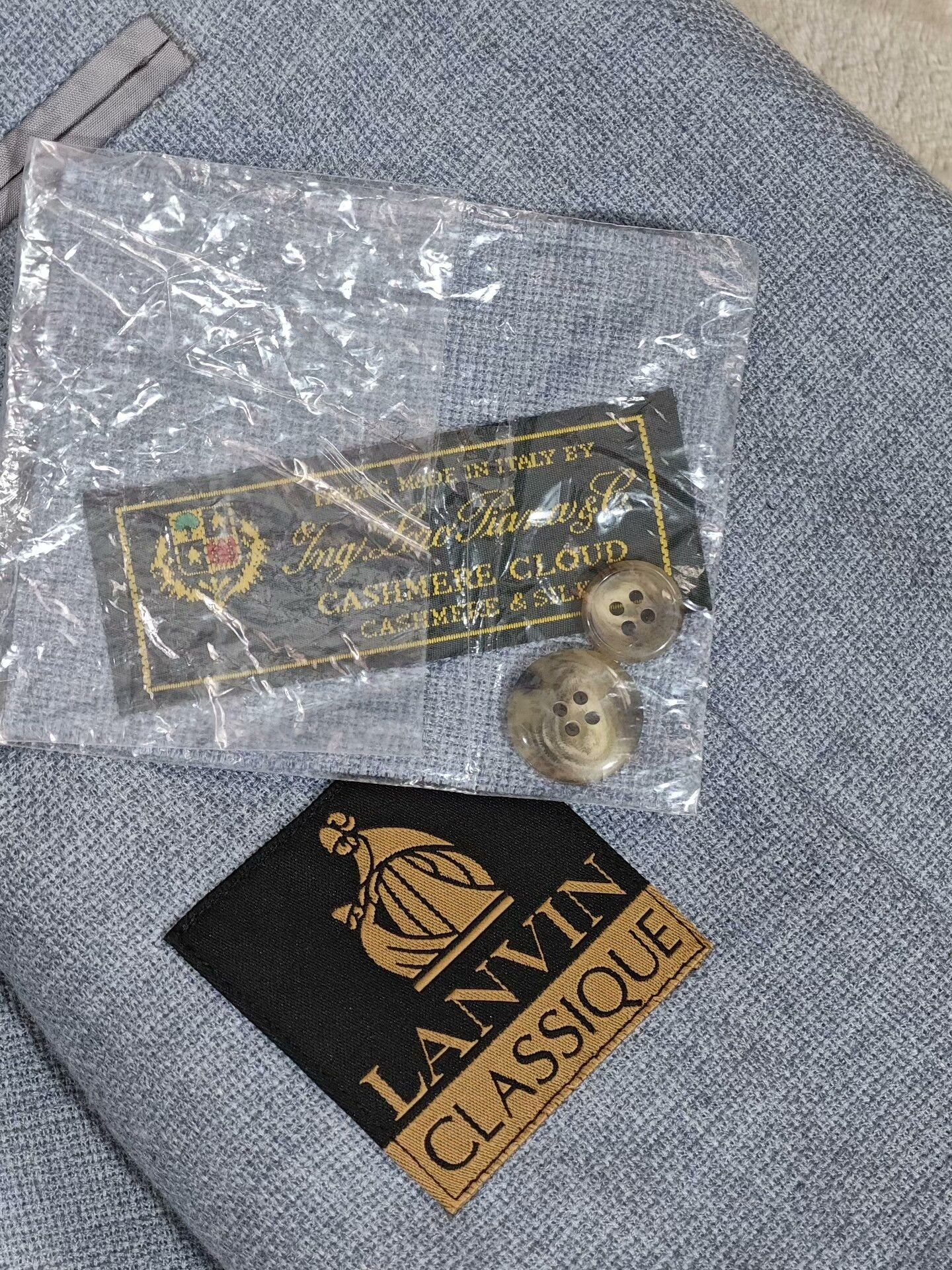 Lanvin Custom Cashmere Silk Suit from Italy Size US M / EU 48-50 / 2 - 7 Thumbnail
