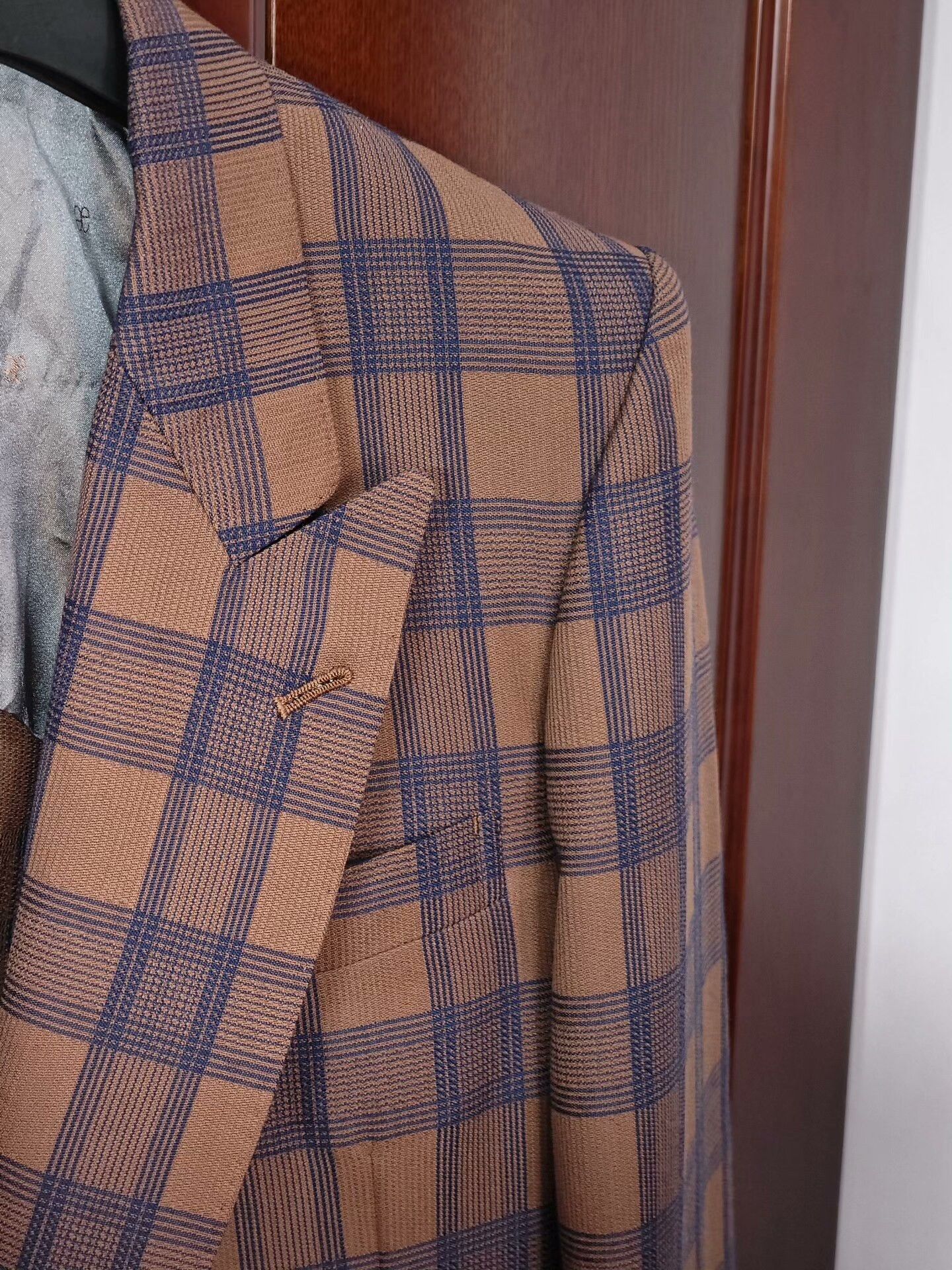 Luxe Custom Brown Silk Wool Suit Size US M / EU 48-50 / 2 - 2 Thumbnail