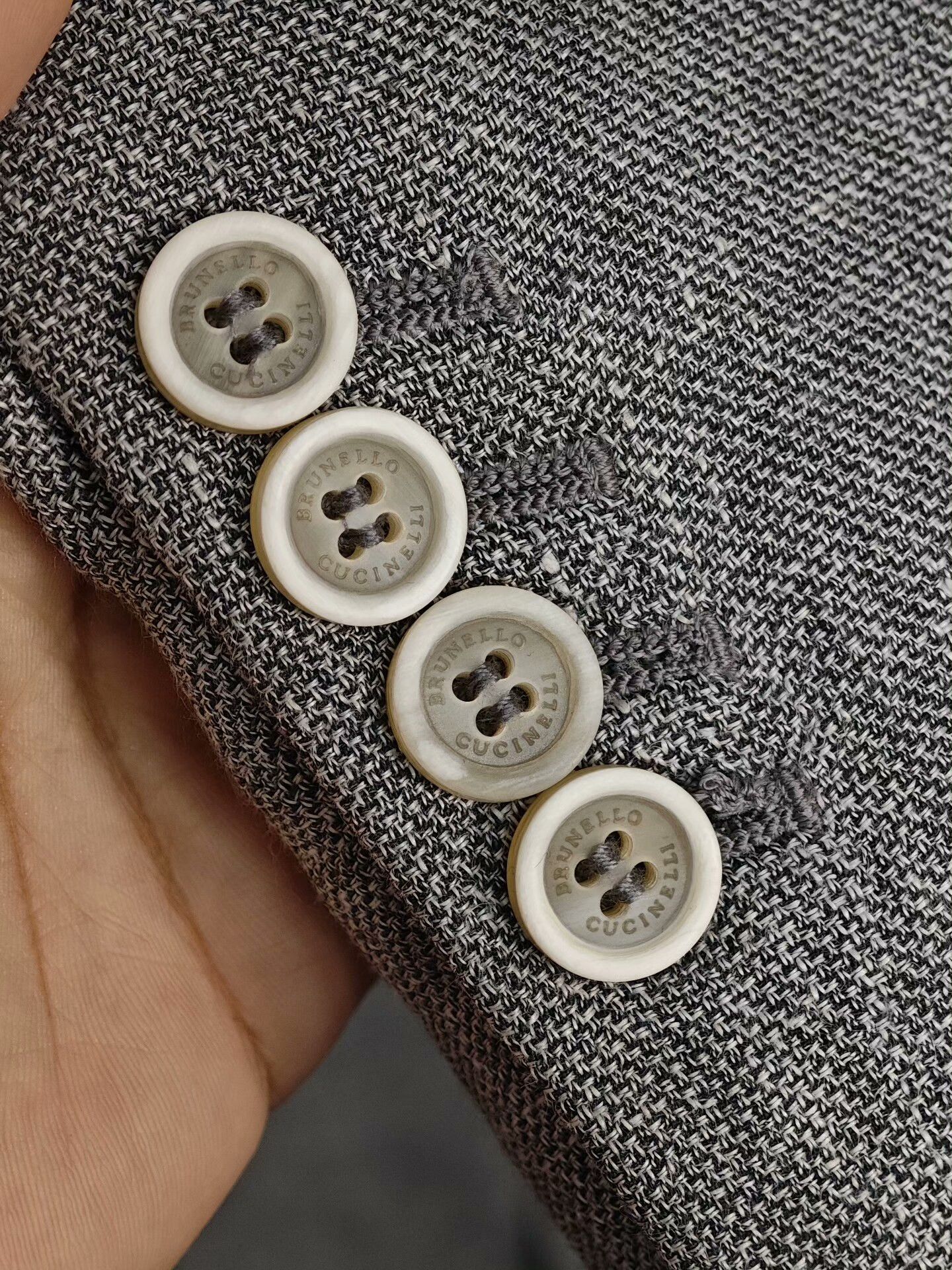 Brunello Cucinelli Brunello Cucinelli Lightweight Gray Blazer Size US S / EU 44-46 / 1 - 4 Thumbnail