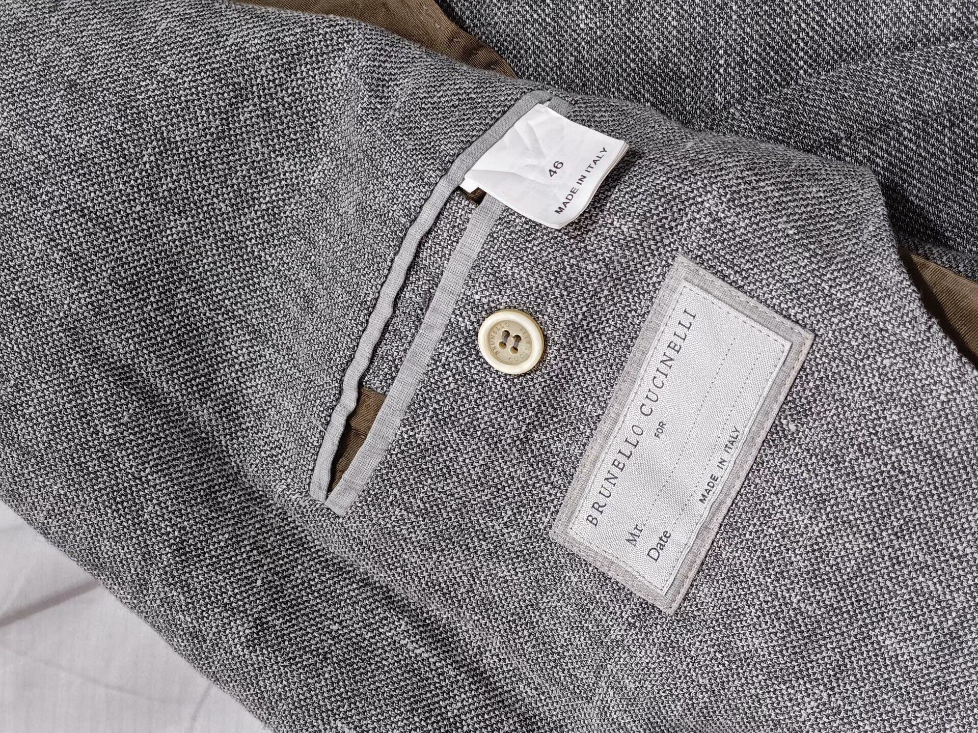 Brunello Cucinelli Brunello Cucinelli Lightweight Gray Blazer Size US S / EU 44-46 / 1 - 7 Thumbnail