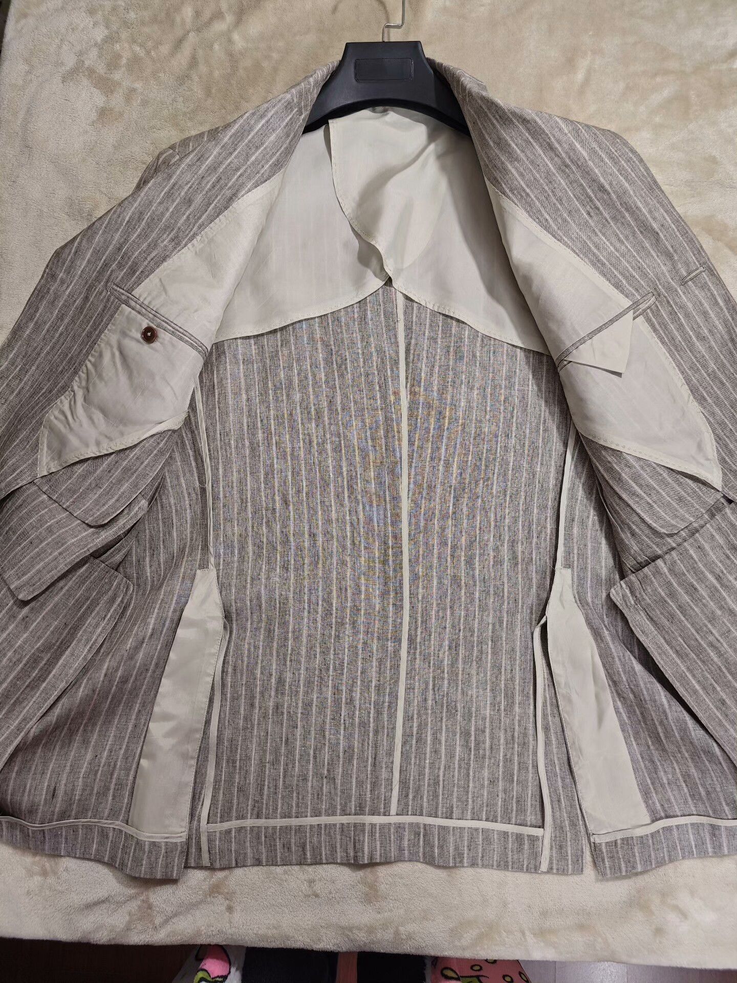 Zanieri Custom Italian Linen Blend Suit Jacket Size US L / EU 52-54 / 3 - 6 Thumbnail