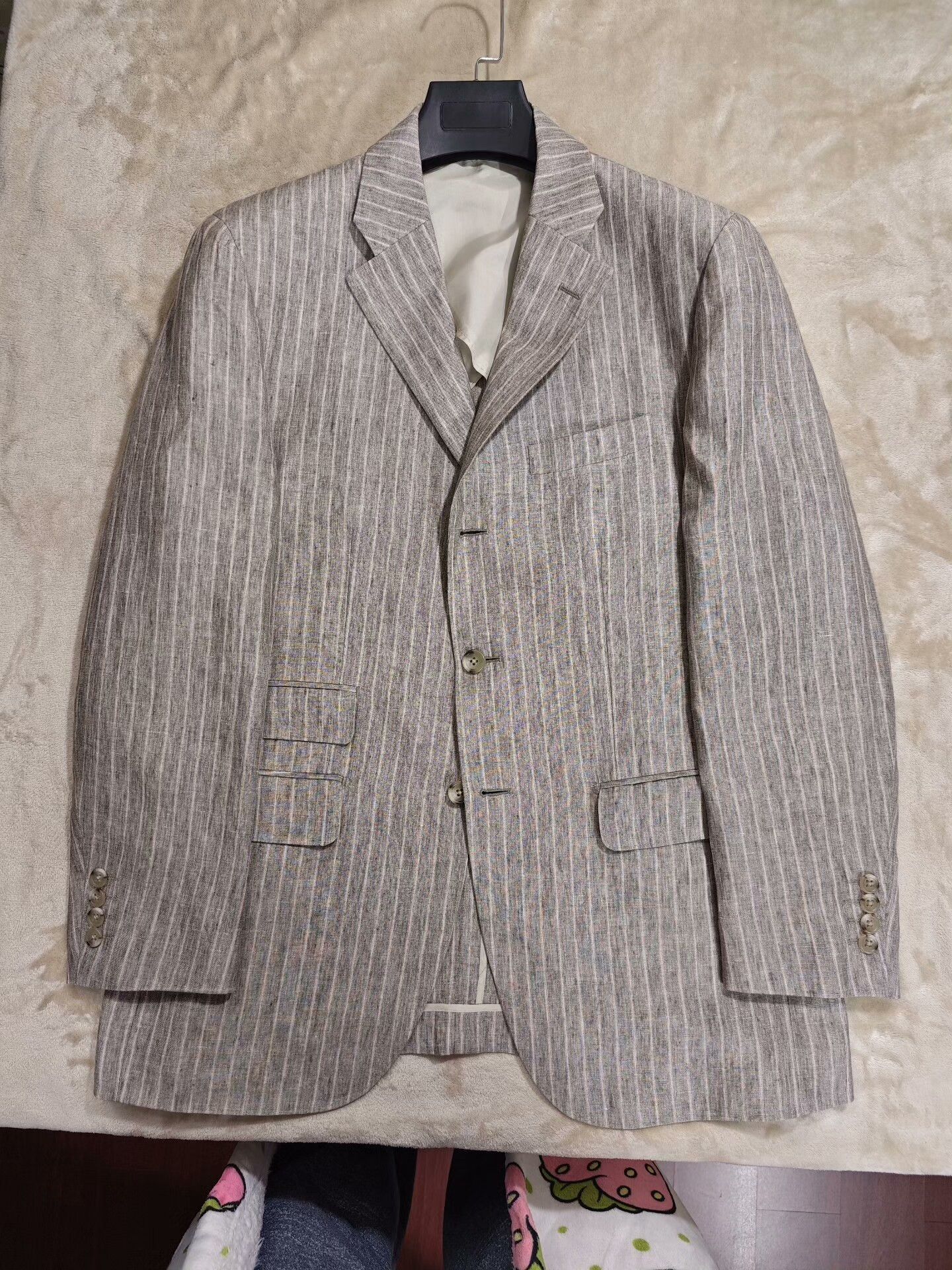 Zanieri Custom Italian Linen Blend Suit Jacket Size US L / EU 52-54 / 3 - 5 Thumbnail