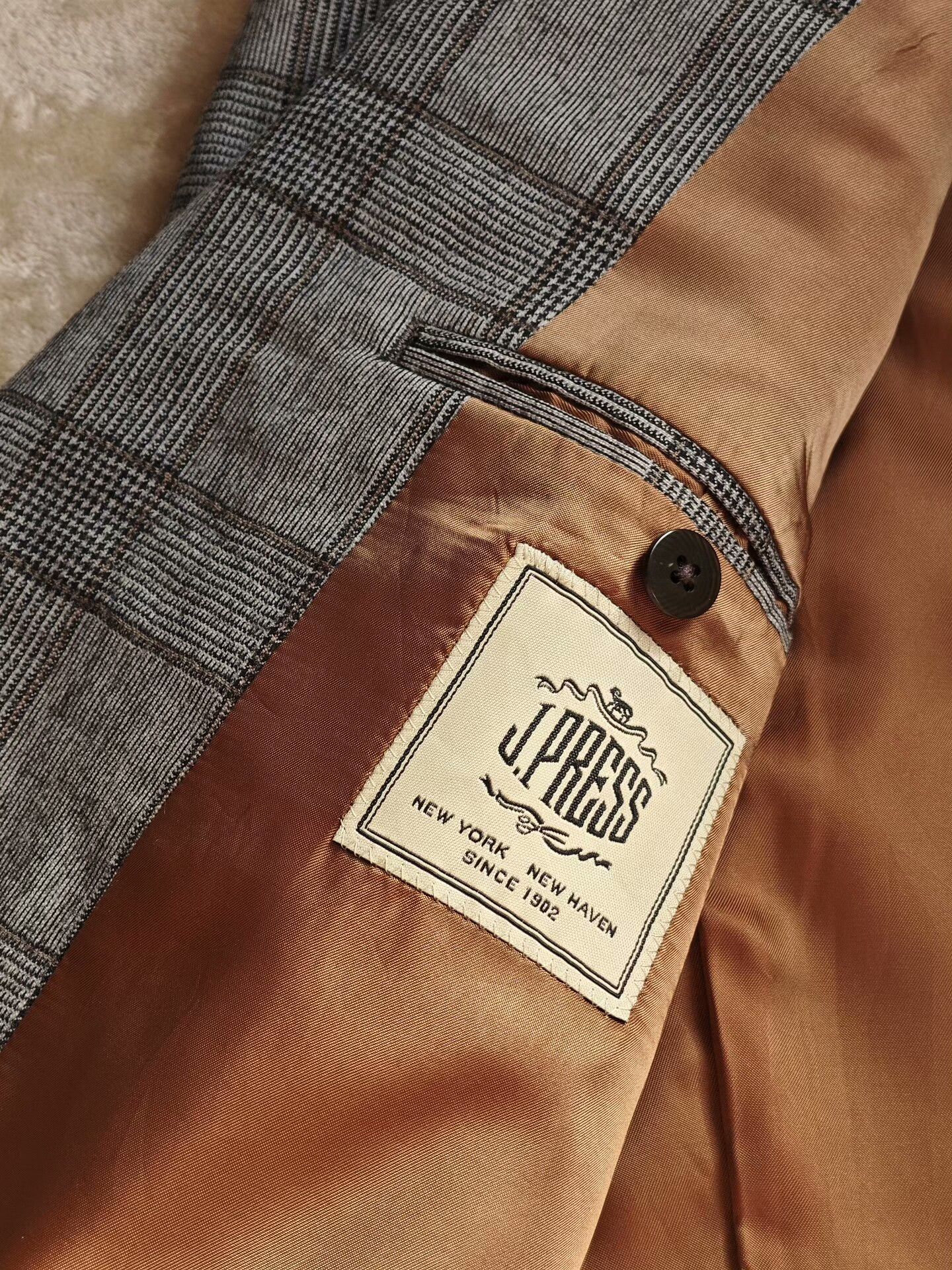 J. Press Italian Wool Half-Canvas Suit Jacket Size US M / EU 48-50 / 2 - 7 Thumbnail