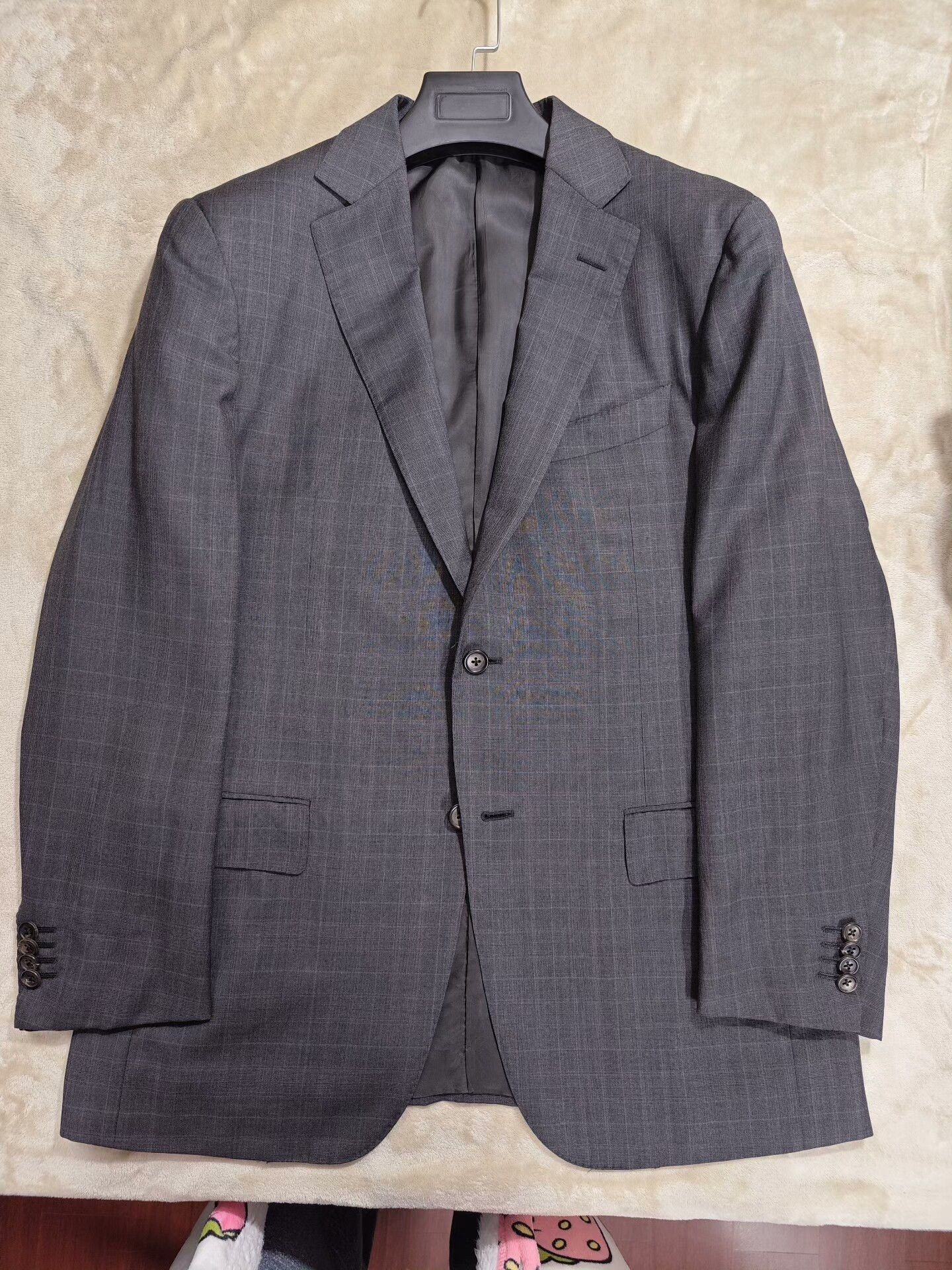 Ermenegildo Zegna Zegna Gray Wool Blend Suit Jacket Size US M / EU 48-50 / 2 - 5 Thumbnail