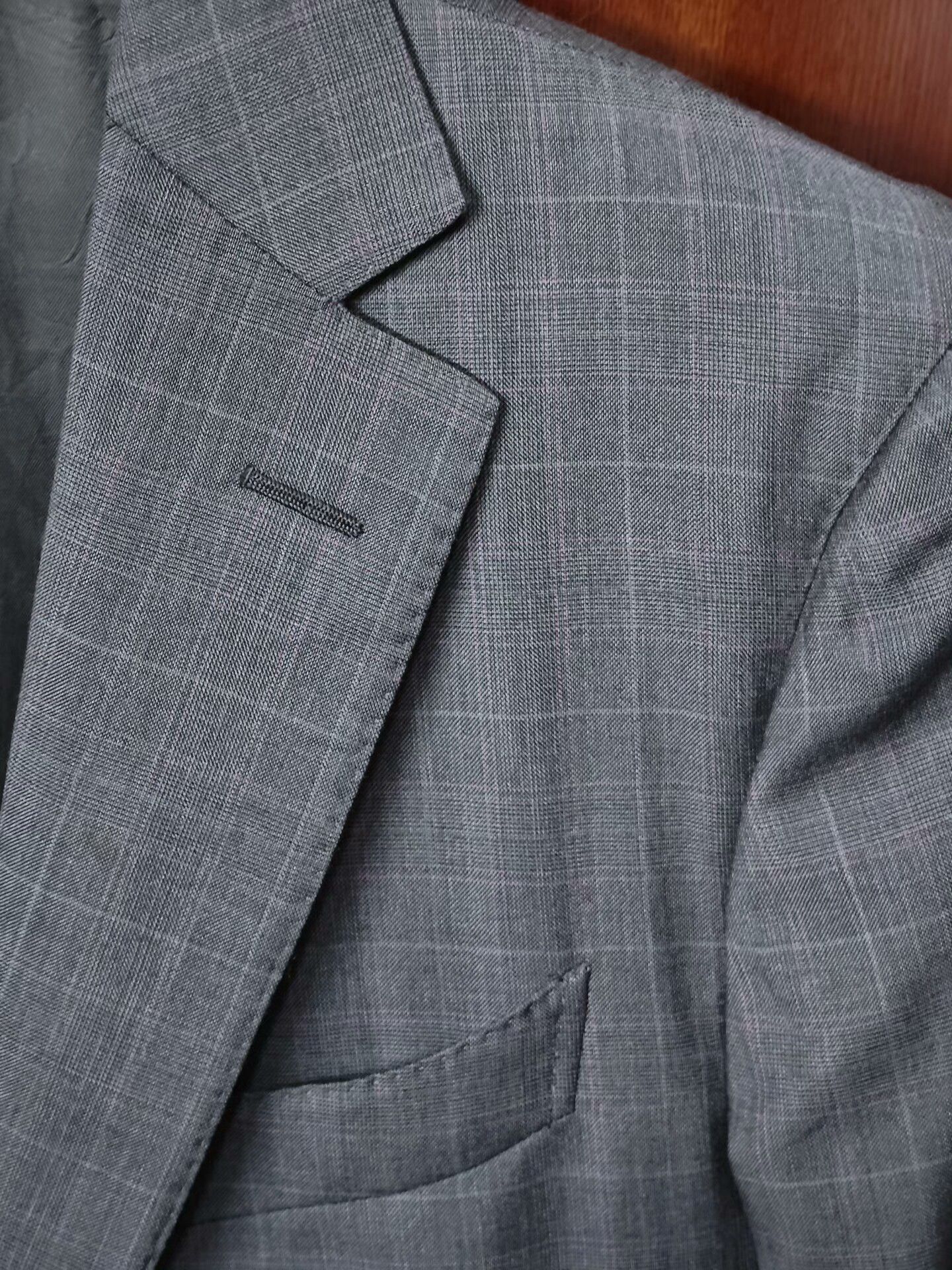 Ermenegildo Zegna Zegna Gray Wool Blend Suit Jacket Size US M / EU 48-50 / 2 - 2 Thumbnail