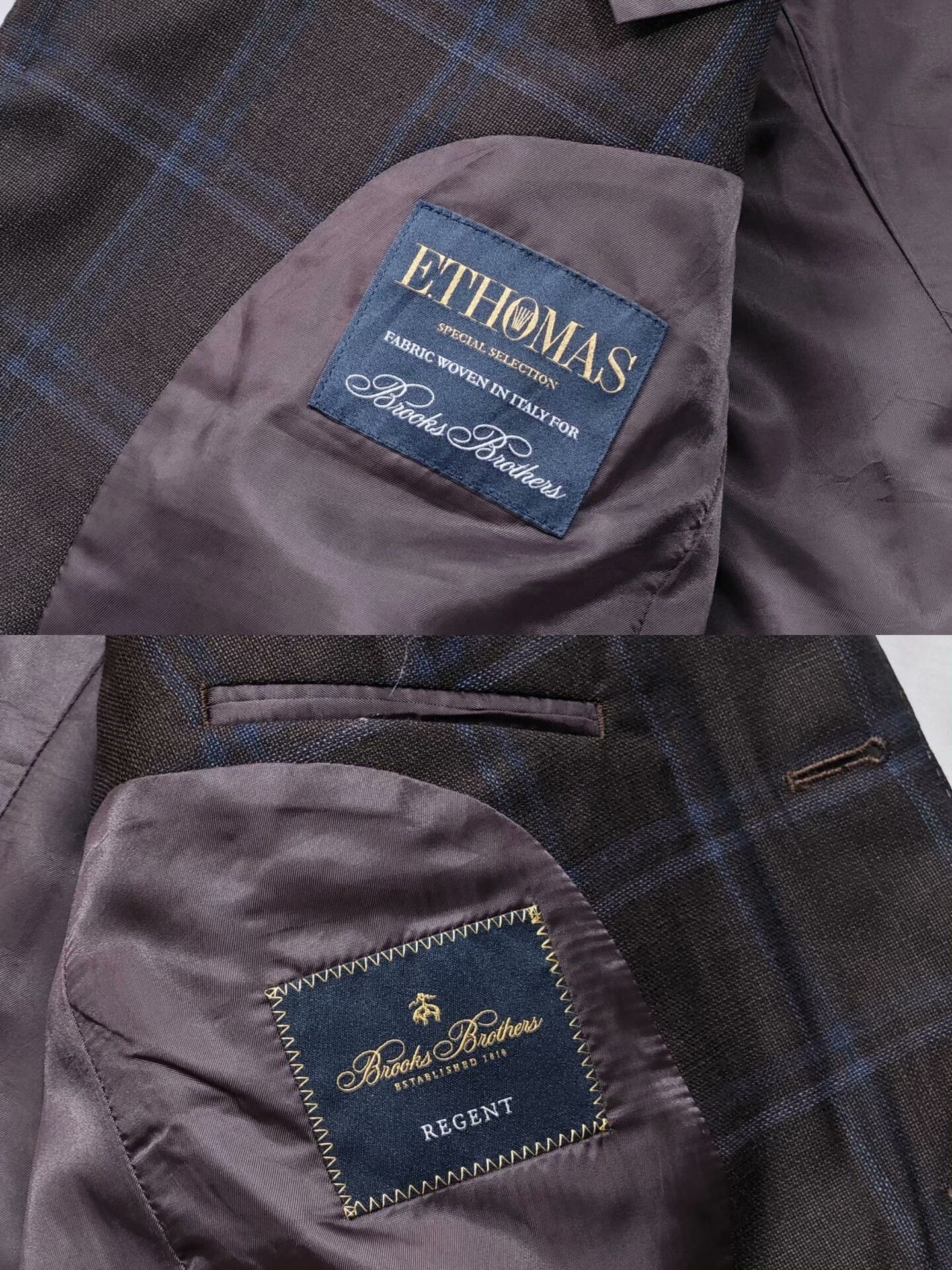 Brooks Brothers Brooks Brothers E. Thomas Wool Suit Size US M / EU 48-50 / 2 - 8 Thumbnail