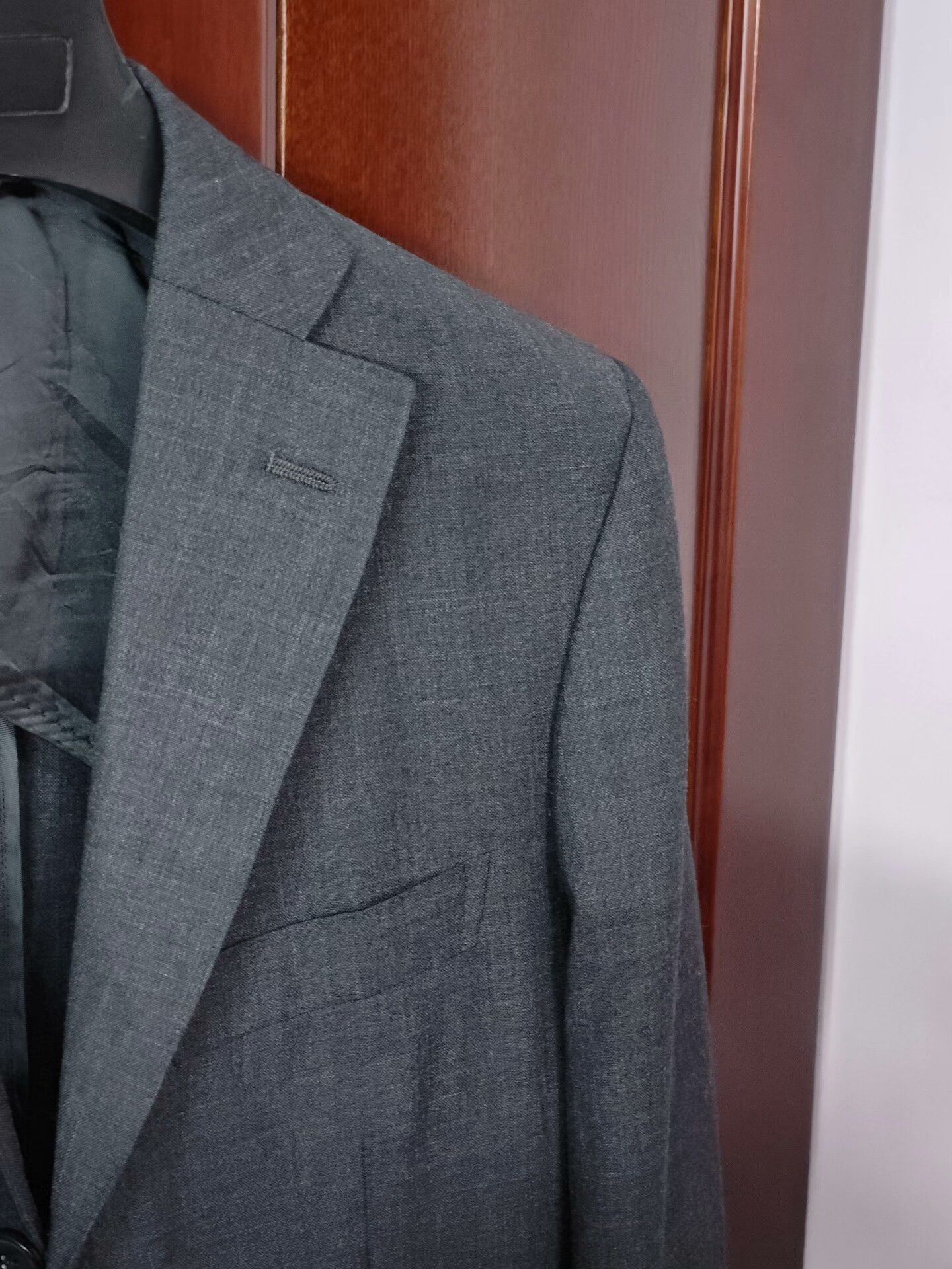 Loro Piana Italian Custom Gray Wool Blazer Size US M / EU 48-50 / 2 - 2 Thumbnail