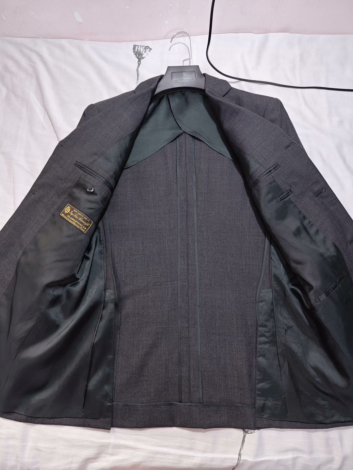 Loro Piana Italian Custom Gray Wool Blazer Size US M / EU 48-50 / 2 - 6 Thumbnail