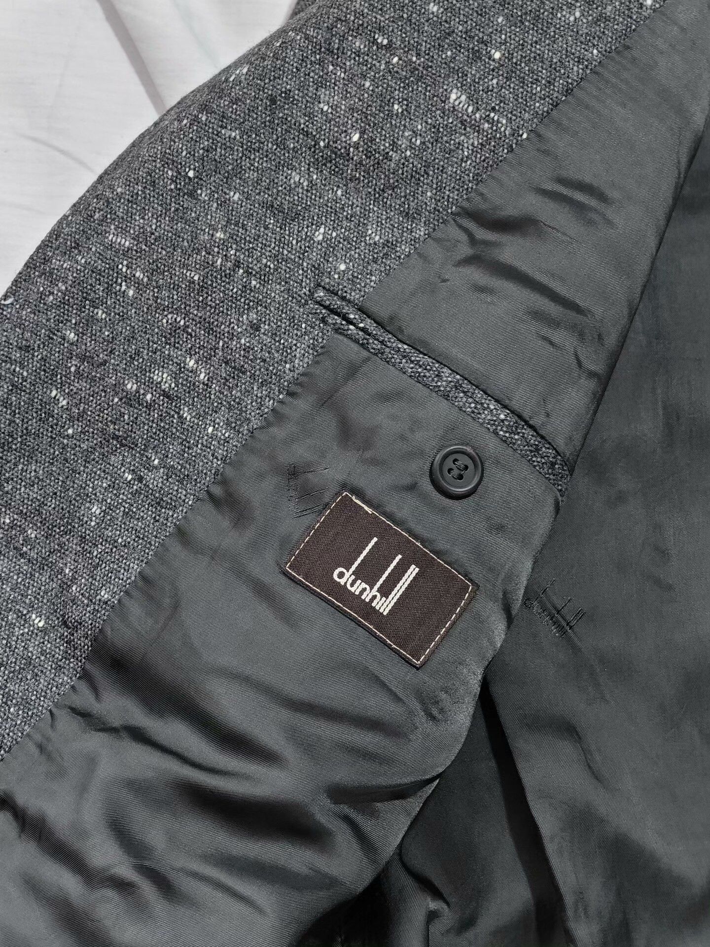 Alfred Dunhill Dunhill Gray Wool Cashmere Suit Jacket Size US M / EU 48-50 / 2 - 7 Thumbnail