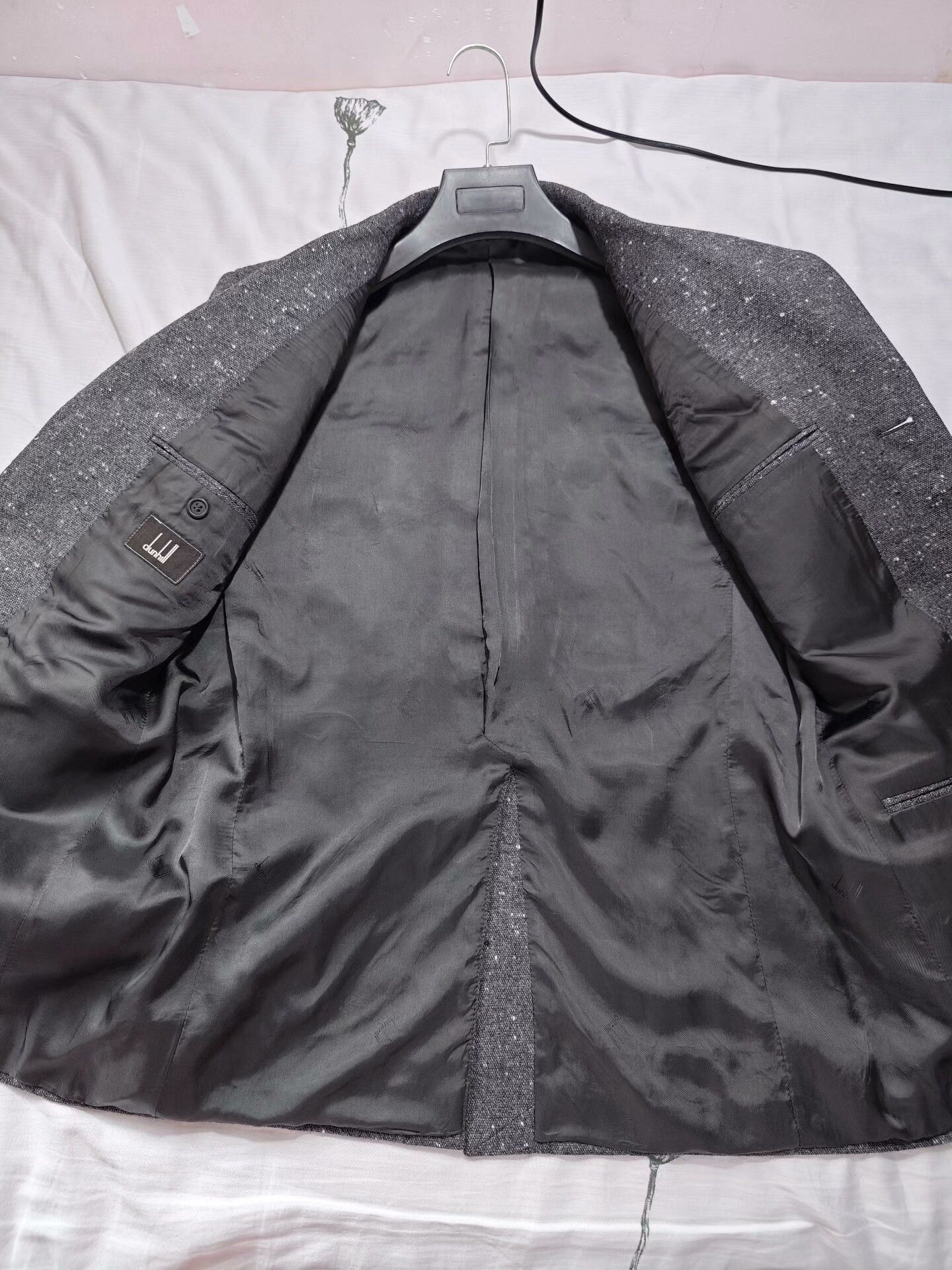 Alfred Dunhill Dunhill Gray Wool Cashmere Suit Jacket Size US M / EU 48-50 / 2 - 6 Thumbnail