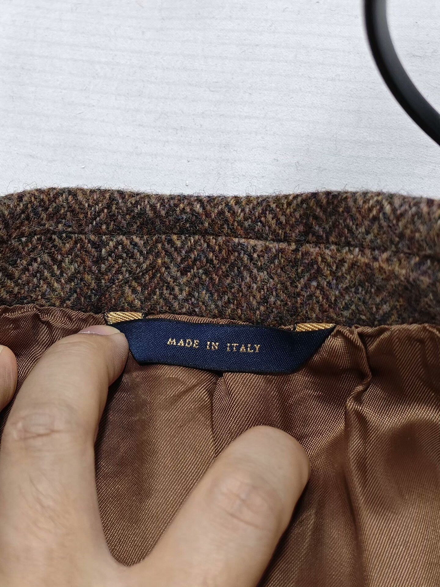 Brooks Brothers Brown Houndstooth Wool Half-Lined Blazer Size US M / EU 48-50 / 2 - 7 Thumbnail