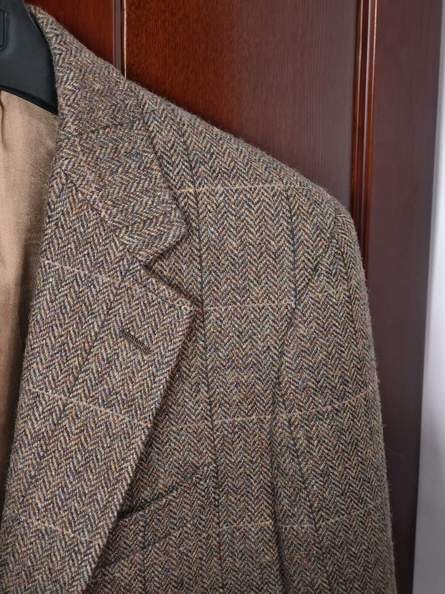 Brooks Brothers Brown Houndstooth Wool Half-Lined Blazer Size US M / EU 48-50 / 2 - 2 Thumbnail