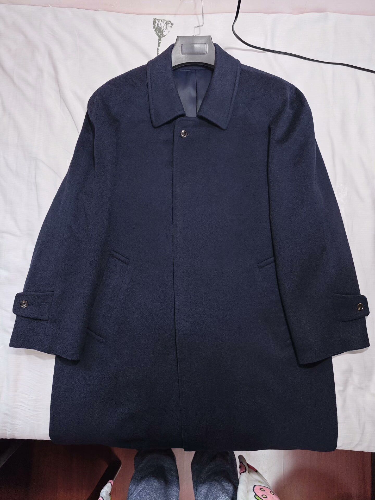 Colombo Custom Navy Cashmere Blend Overcoat Size US M / EU 48-50 / 2 - 5 Thumbnail