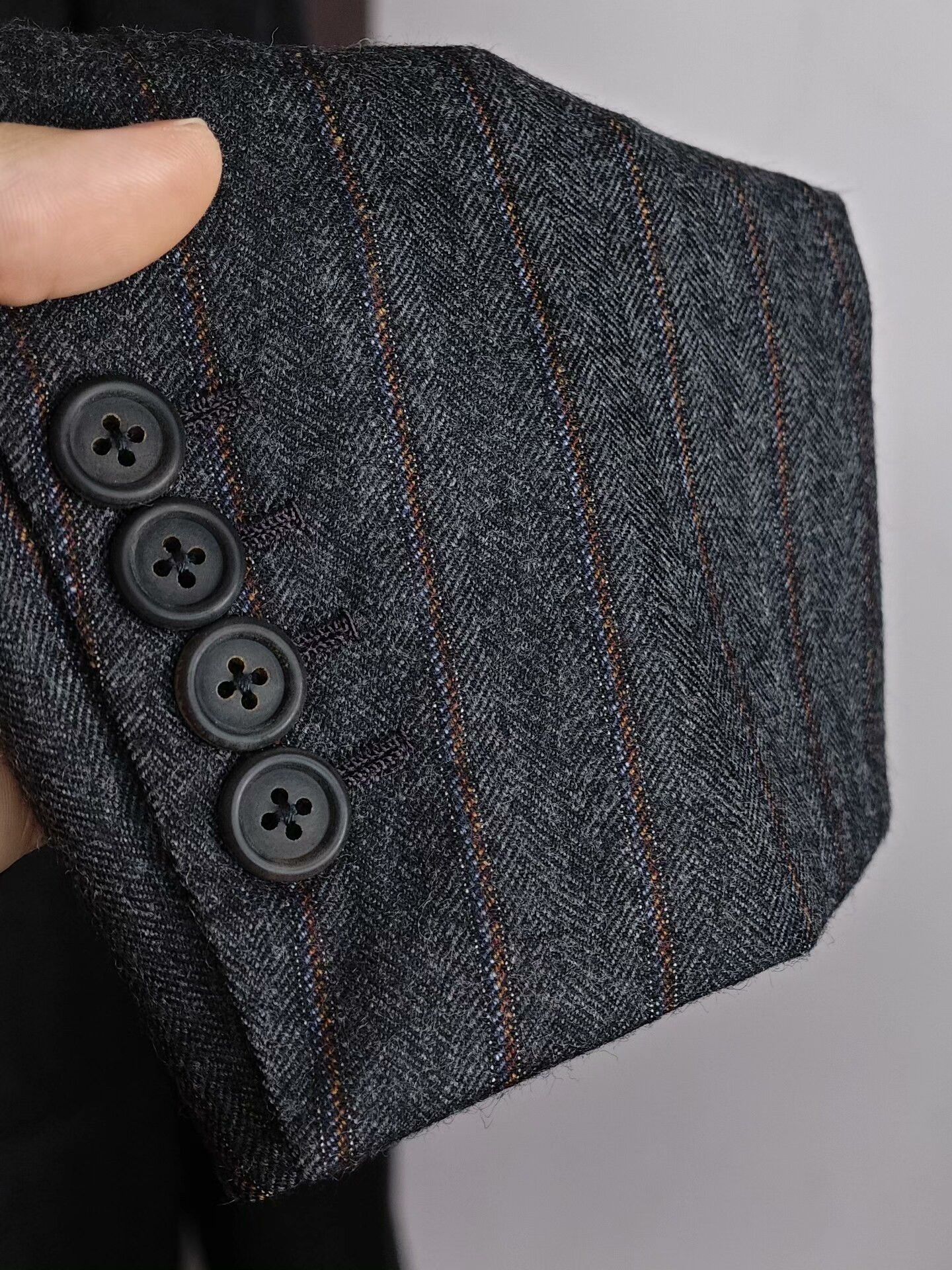 Alfred Dunhill Dunhill Italian Wool Blazer with Stripes Size US M / EU 48-50 / 2 - 5 Thumbnail