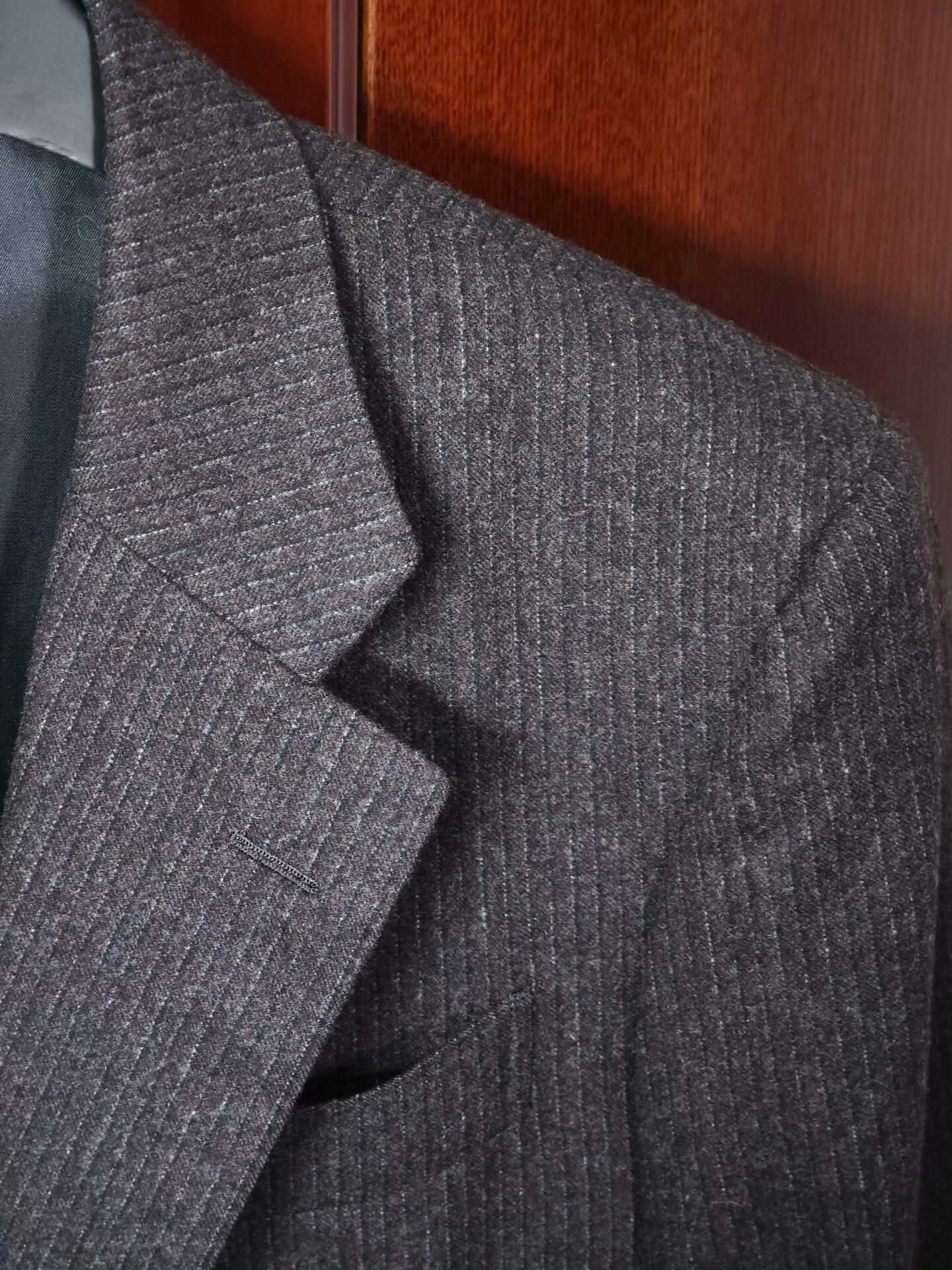 Luciano Barbera Italian Wool Linen Blend Suit Jacket Size US M / EU 48-50 / 2 - 2 Thumbnail