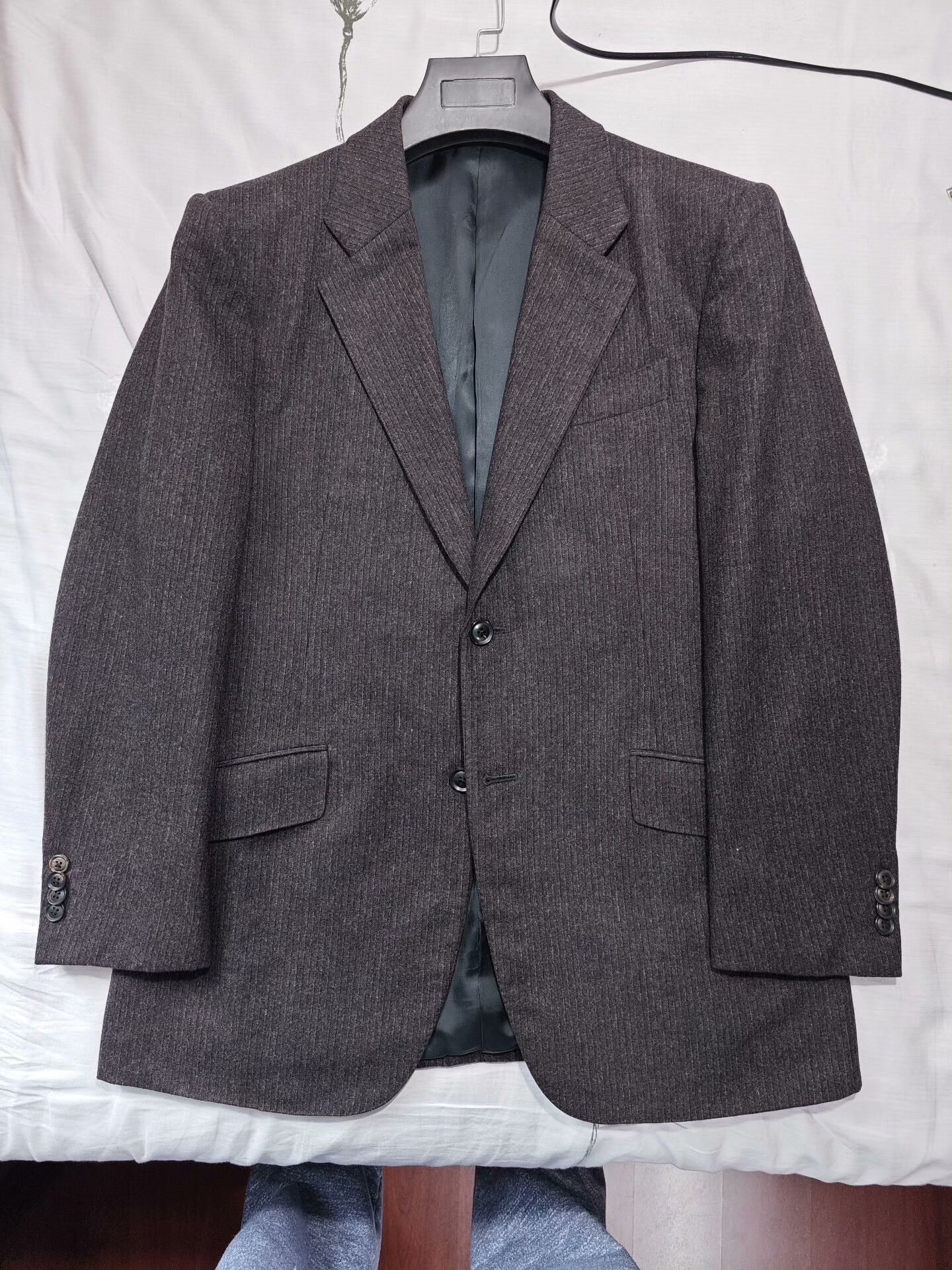 Luciano Barbera Italian Wool Linen Blend Suit Jacket Size US M / EU 48-50 / 2 - 5 Thumbnail