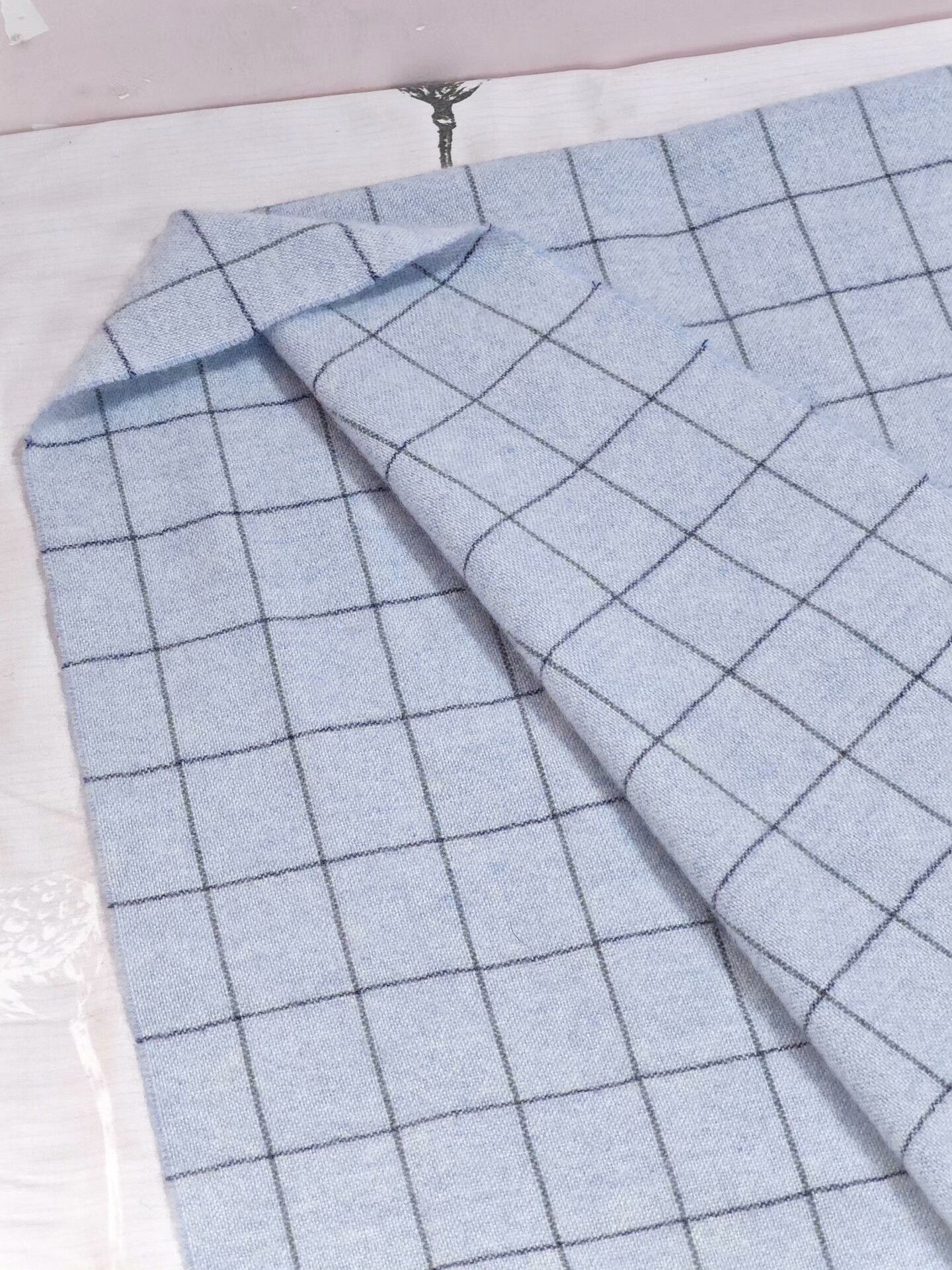 Ermenegildo Zegna Colombo Cashmere Scarf in Light Blue Size ONE SIZE - 4 Thumbnail