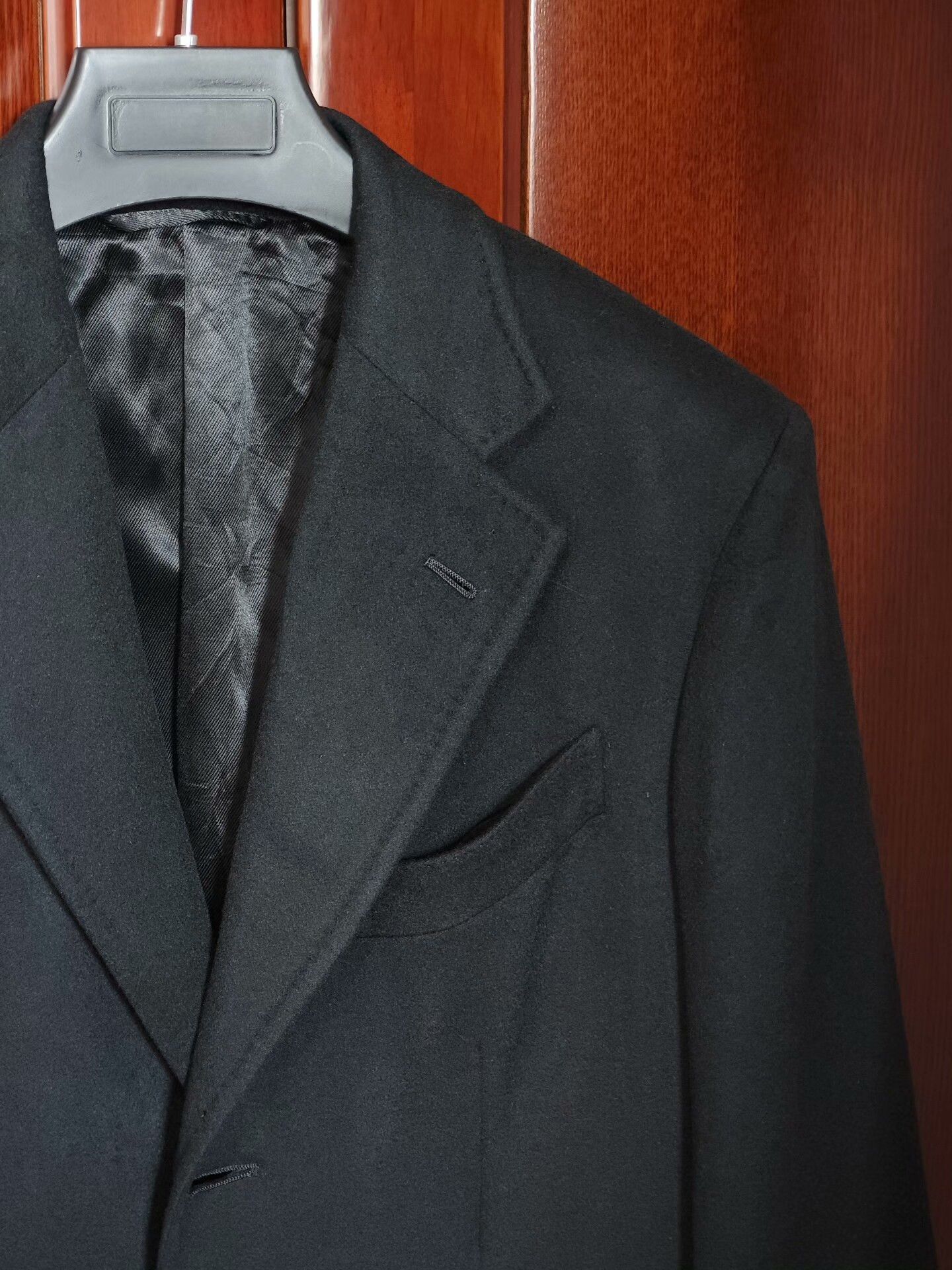 Ermenegildo Zegna Zegna Black Cashmere Overcoat Size US M / EU 48-50 / 2 - 2 Thumbnail