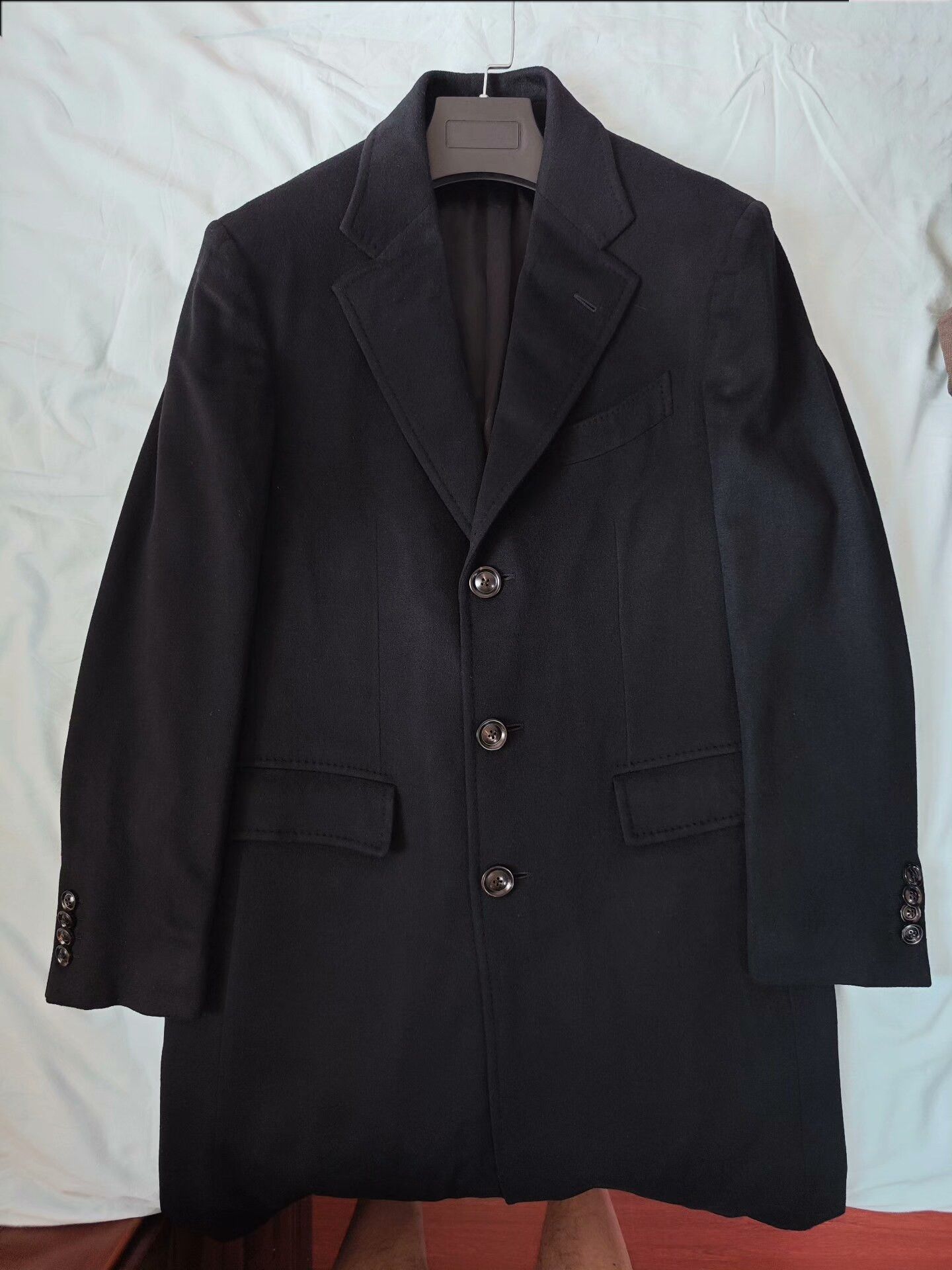 Ermenegildo Zegna Zegna Black Cashmere Overcoat Size US M / EU 48-50 / 2 - 5 Thumbnail