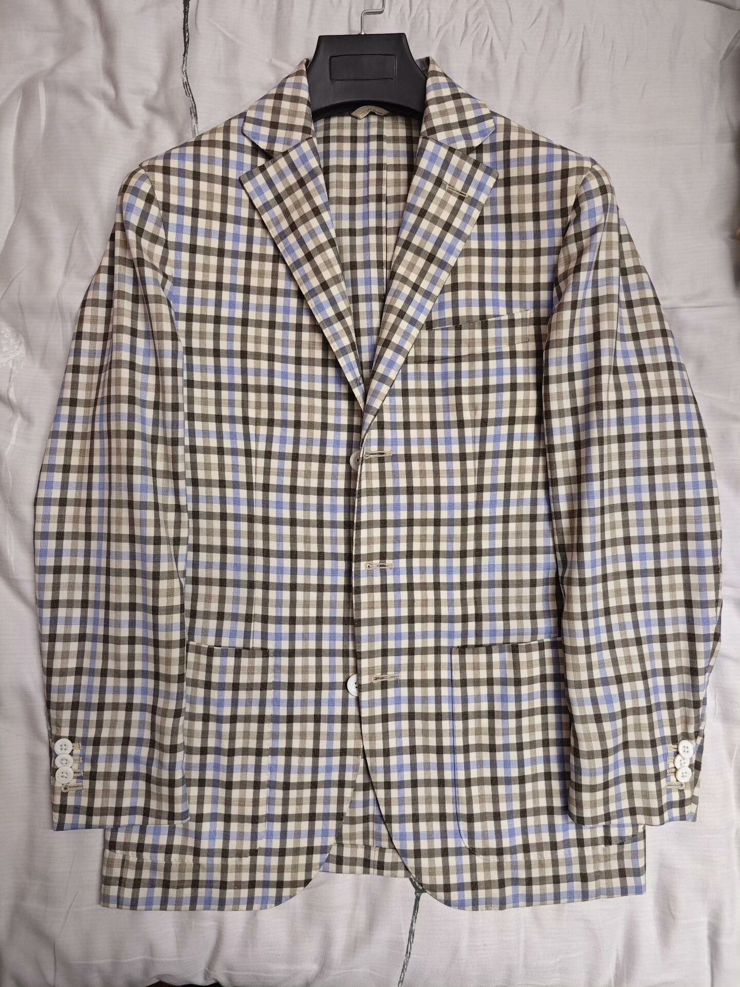 Lubiam Italian Wool Checkered Blazer Size US S / EU 44-46 / 1 - 5 Thumbnail