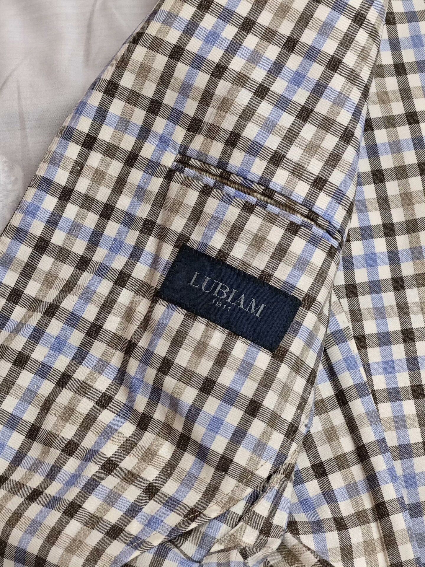 Lubiam Italian Wool Checkered Blazer Size US S / EU 44-46 / 1 - 7 Thumbnail