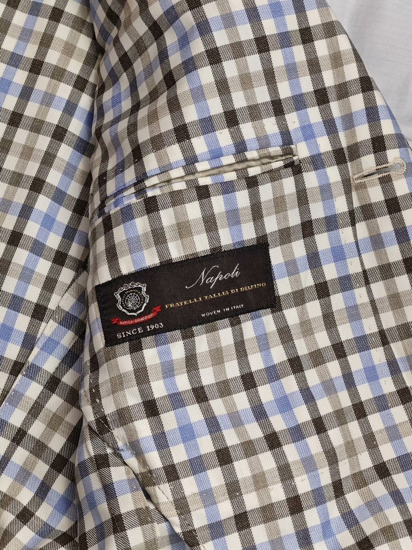 Lubiam Italian Wool Checkered Blazer Size US S / EU 44-46 / 1 - 8 Thumbnail