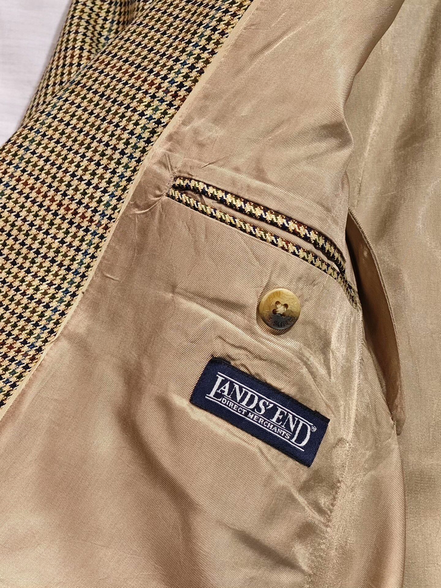 Lands' End Lands' End Silk Wool Blazer Size US L / EU 52-54 / 3 - 7 Thumbnail