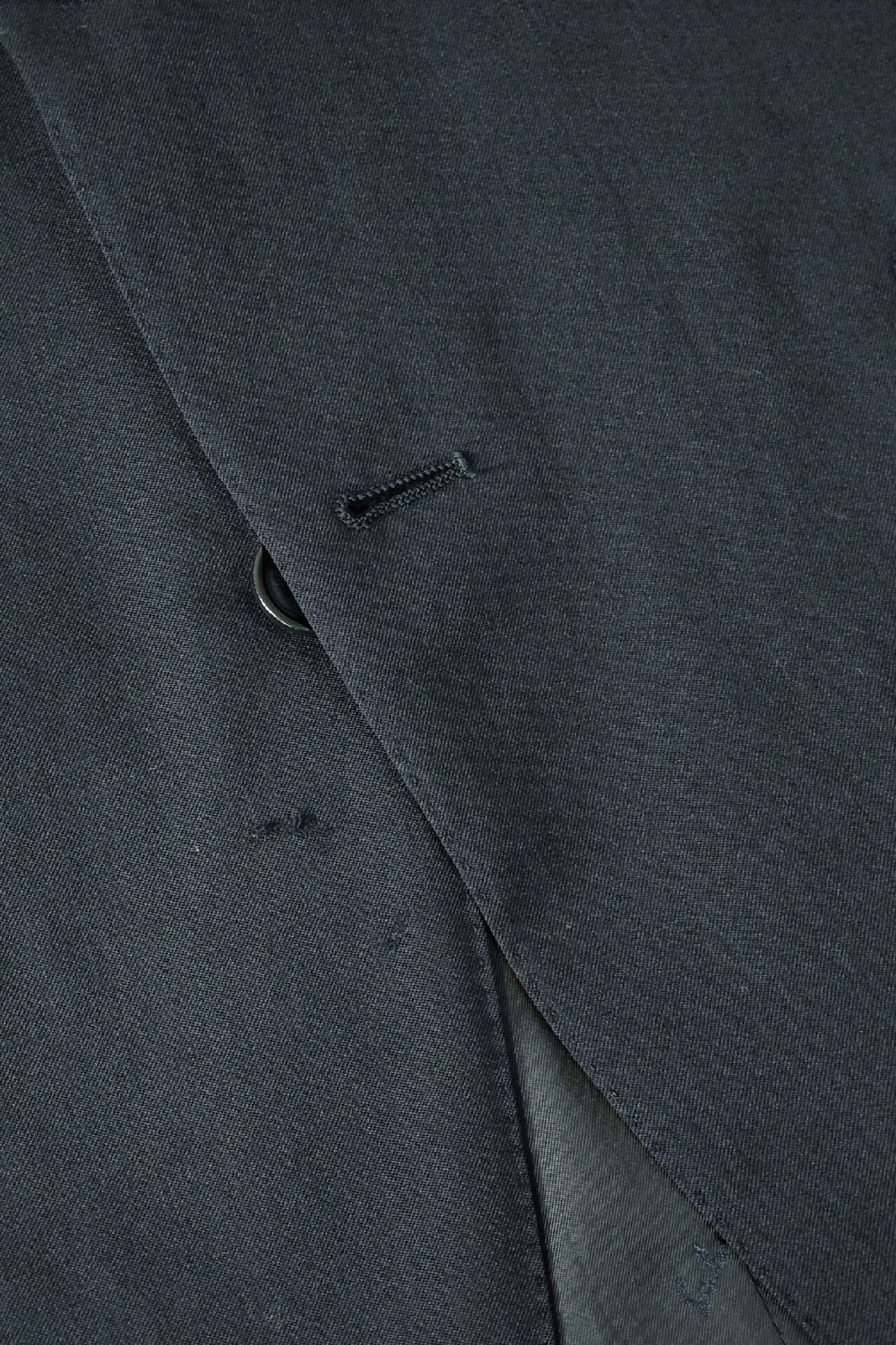 Salvatore Ferragamo Salvatore Ferragamo Navy Wool Suit Jacket Size US M / EU 48-50 / 2 - 9 Thumbnail