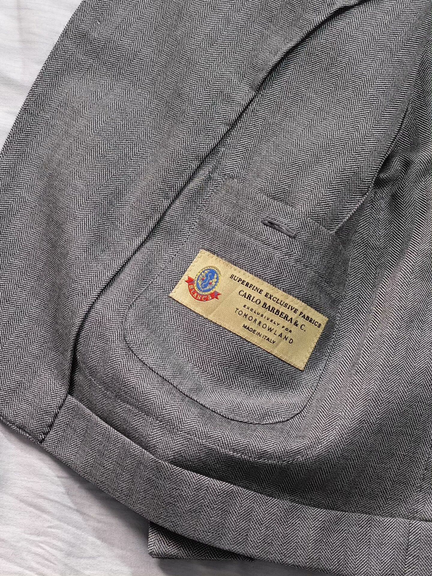 Luciano Barbera Italian Carlo Barbera Wool Silk Blazer Size US S / EU 44-46 / 1 - 7 Thumbnail