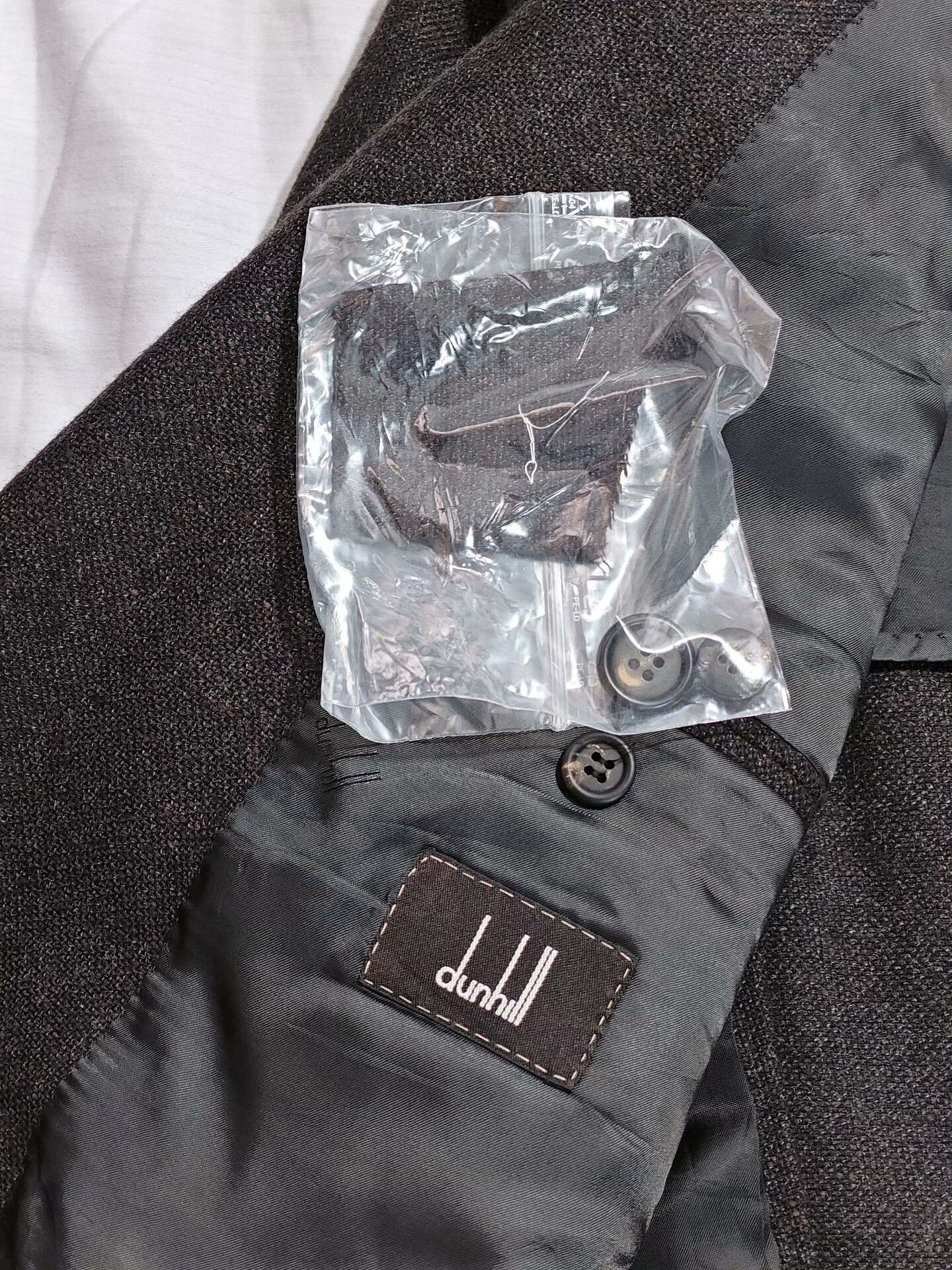 Ermenegildo Zegna Dunhill Wool Linen Blend Suit Jacket Size US L / EU 52-54 / 3 - 7 Thumbnail