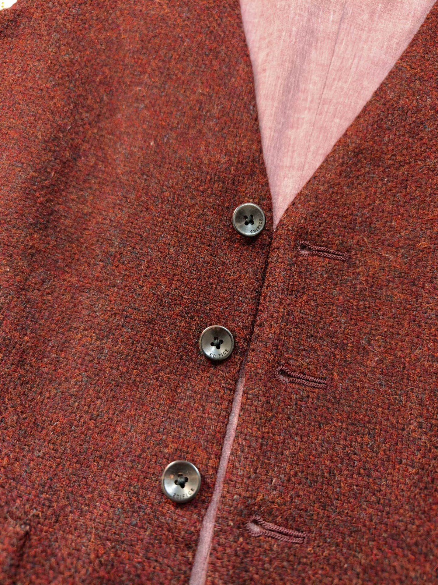 Edifice Japan Jamieson's Tweed Wool Waistcoat Size US S / EU 44-46 / 1 - 5 Thumbnail