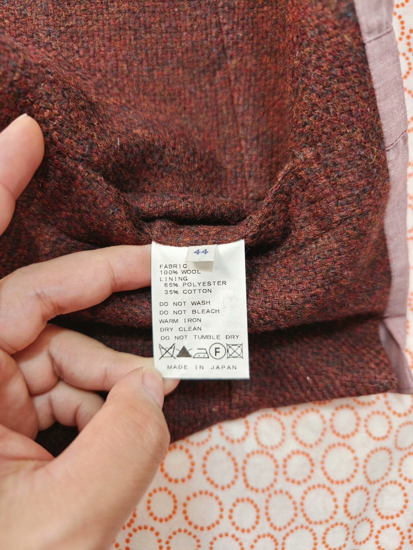 Edifice Japan Jamieson's Tweed Wool Waistcoat Size US S / EU 44-46 / 1 - 3 Thumbnail