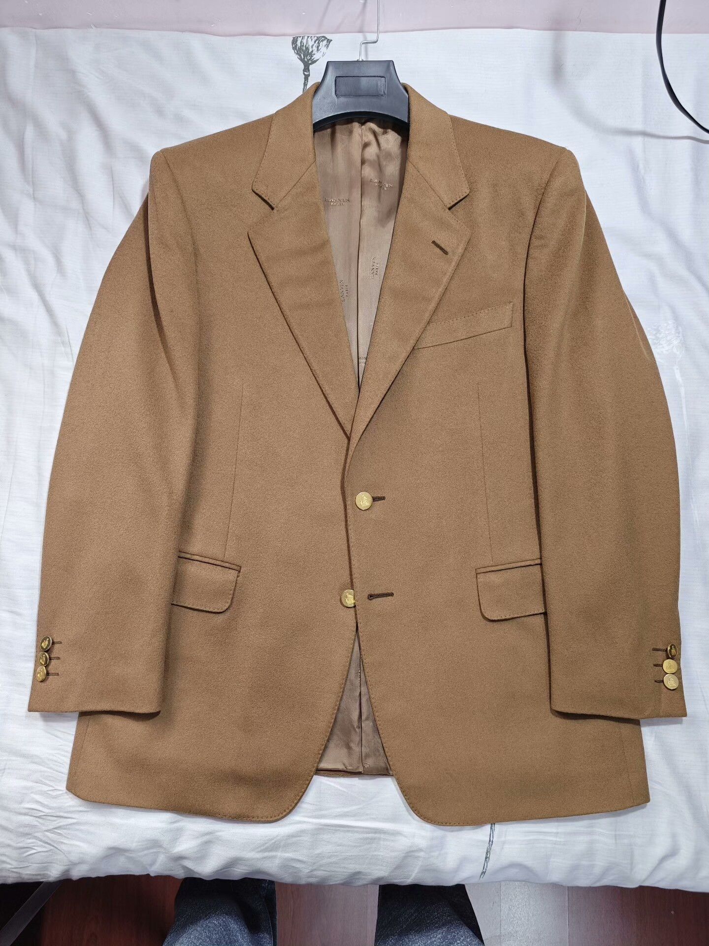 Lanvin Lanvin Camel Cashmere Blazer Size US L / EU 52-54 / 3 - 5 Thumbnail