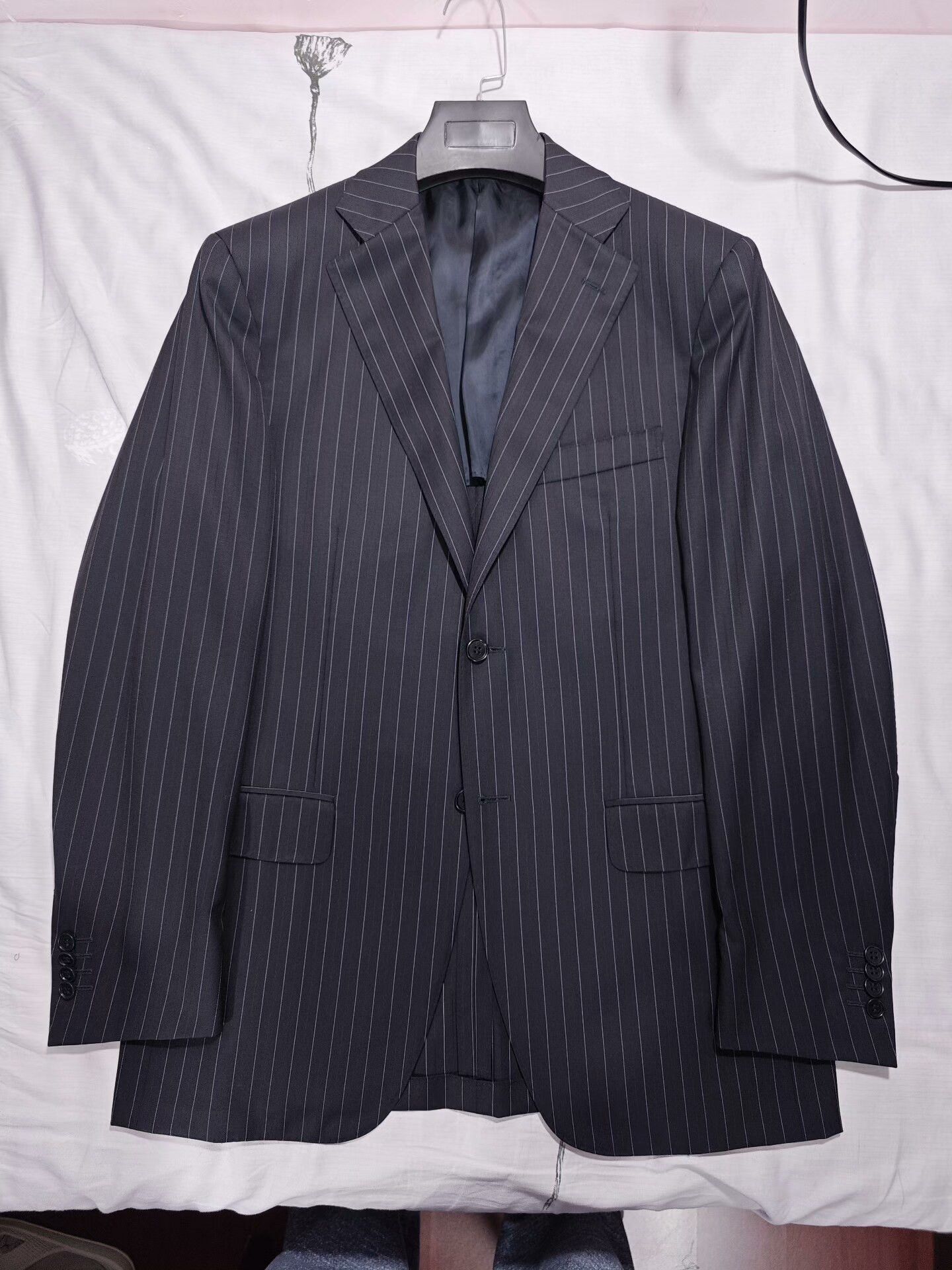Canali Italian Wool Blazer with Pinstripes Size US M / EU 48-50 / 2 - 5 Thumbnail