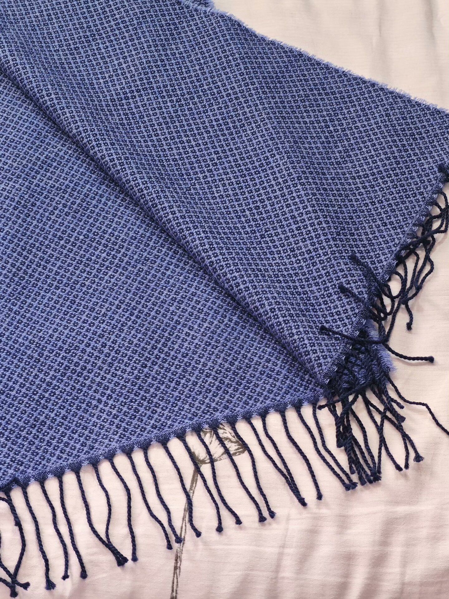 Ermenegildo Zegna Zegna Wool Scarf in Blue Tones Size ONE SIZE - 5 Thumbnail