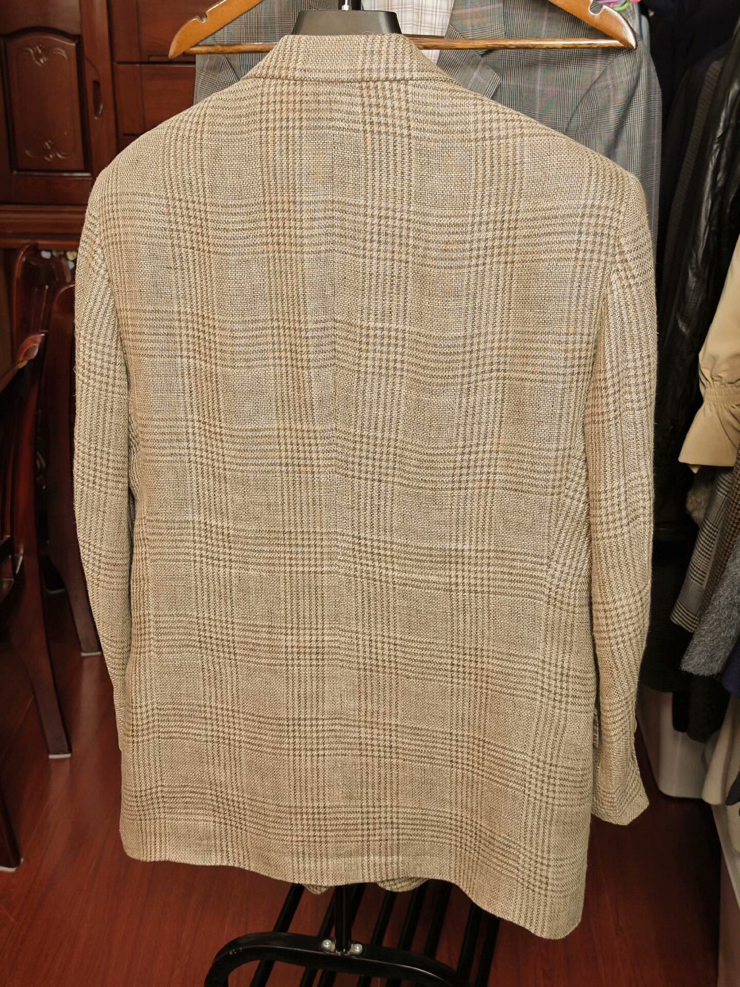 Valentino Vintage Valentino Linen Check Suit Size US M / EU 48-50 / 2 - 6 Thumbnail
