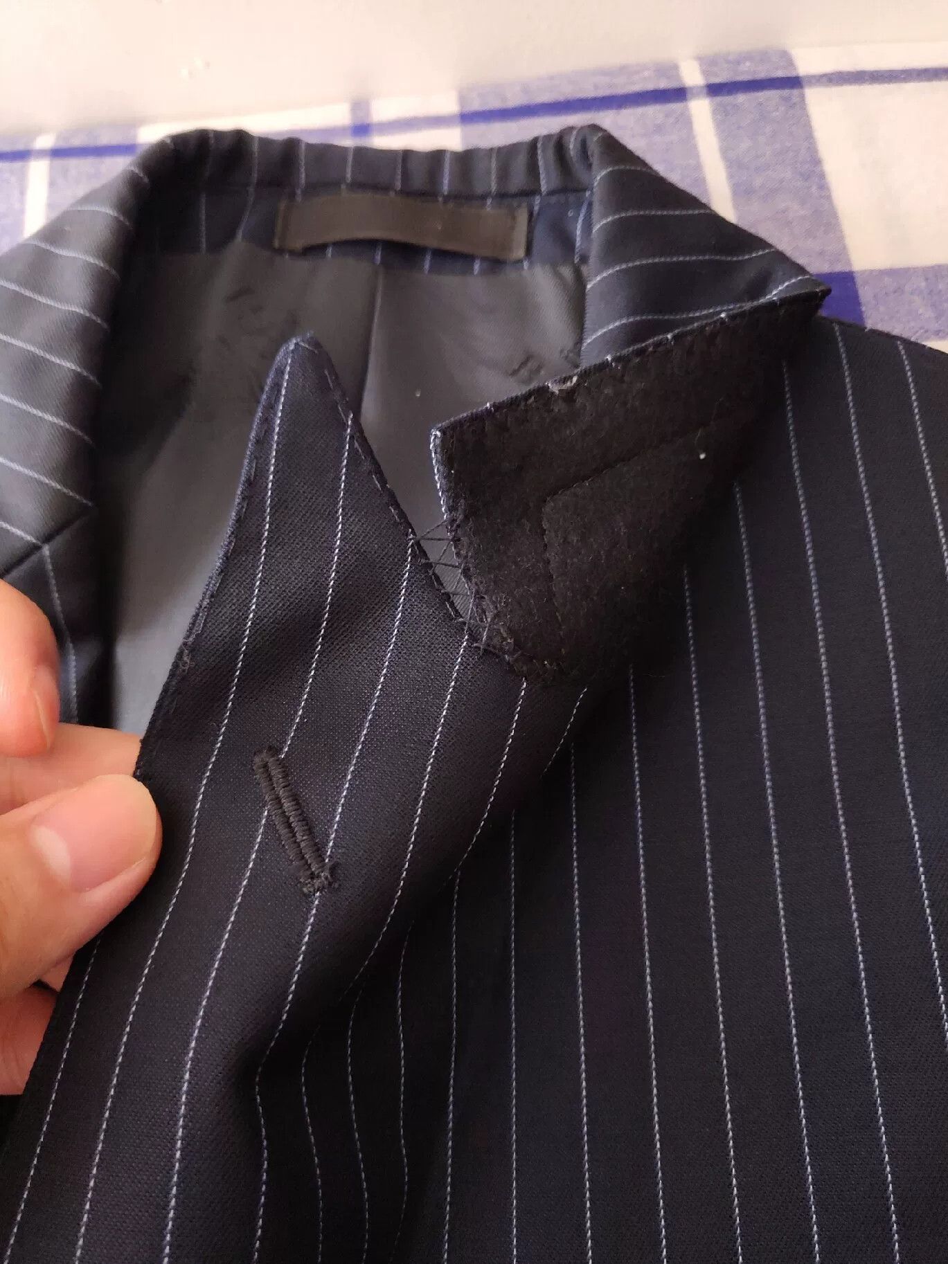 Boggi Italian Wool Blend Pinstripe Suit Jacket Size US S / EU 44-46 / 1 - 6 Thumbnail