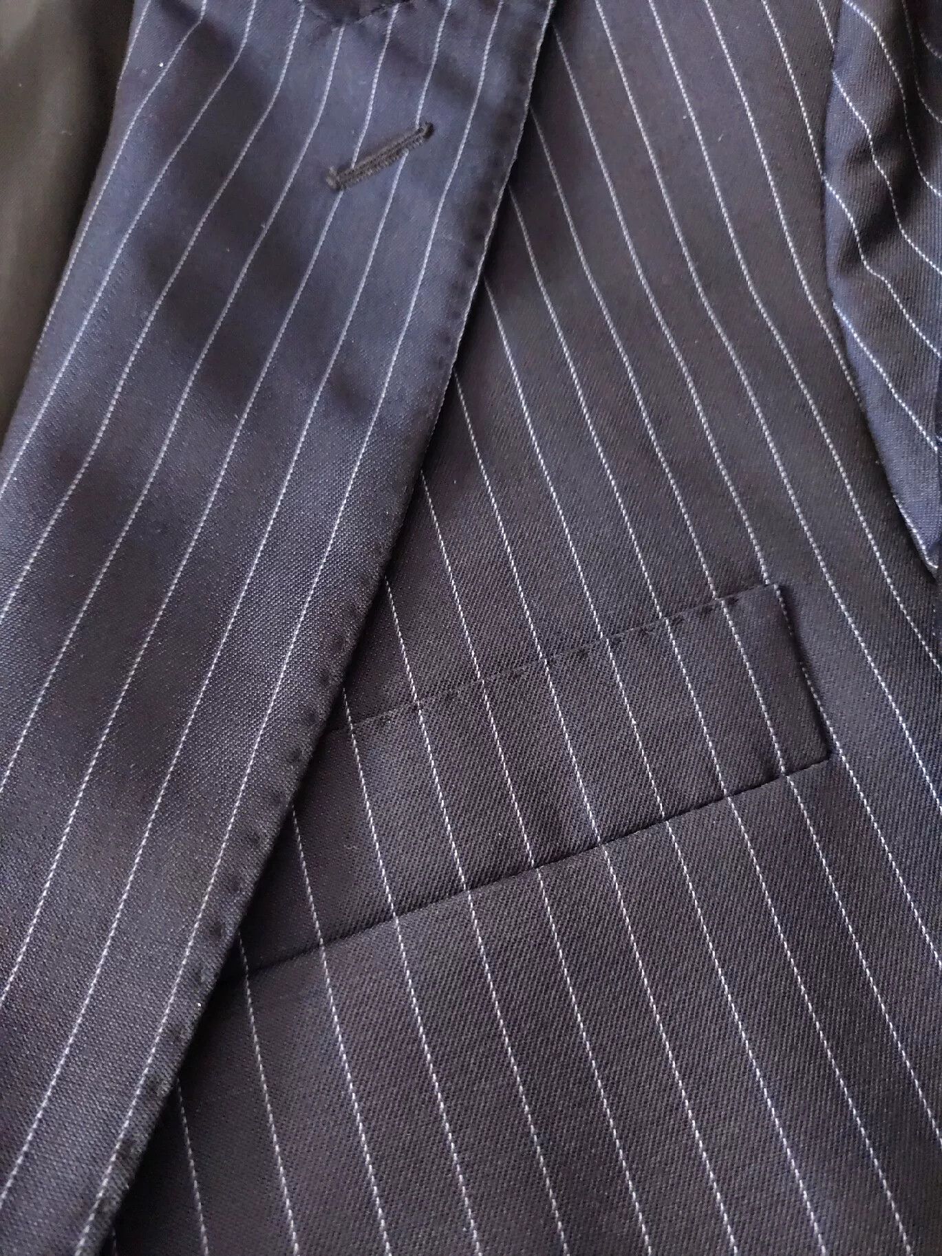 Boggi Italian Wool Blend Pinstripe Suit Jacket Size US S / EU 44-46 / 1 - 5 Thumbnail