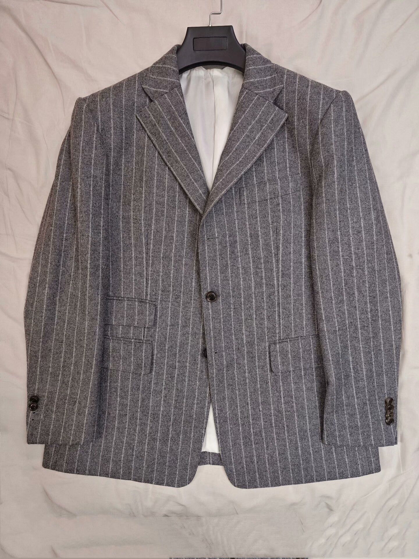 Harrington Custom Harrisons Flannel Suit Jacket Size US L / EU 52-54 / 3 - 5 Thumbnail